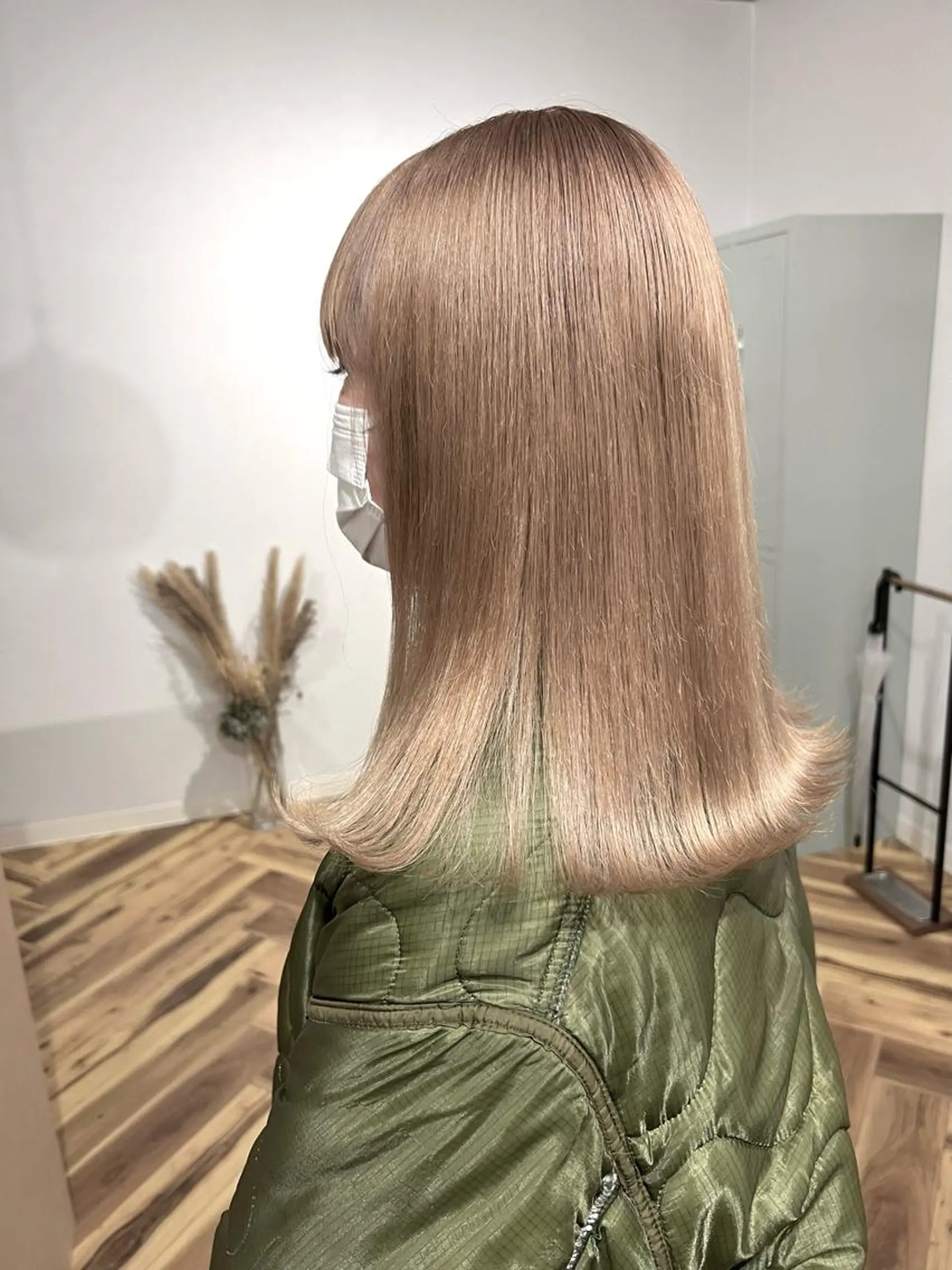 ミディアム カラー ヘアアレンジ ブロンド ヘアカラー トリートメント lani 天神大名/ブリーチのヘアスタイル