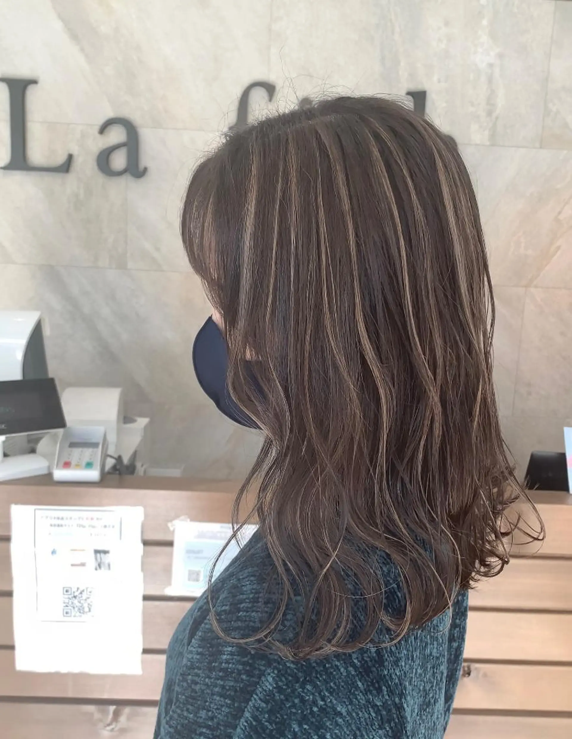 ミディアム カット ヘアカラー トリートメント lafith hair leco所属・西金 徹のヘアスタイル
