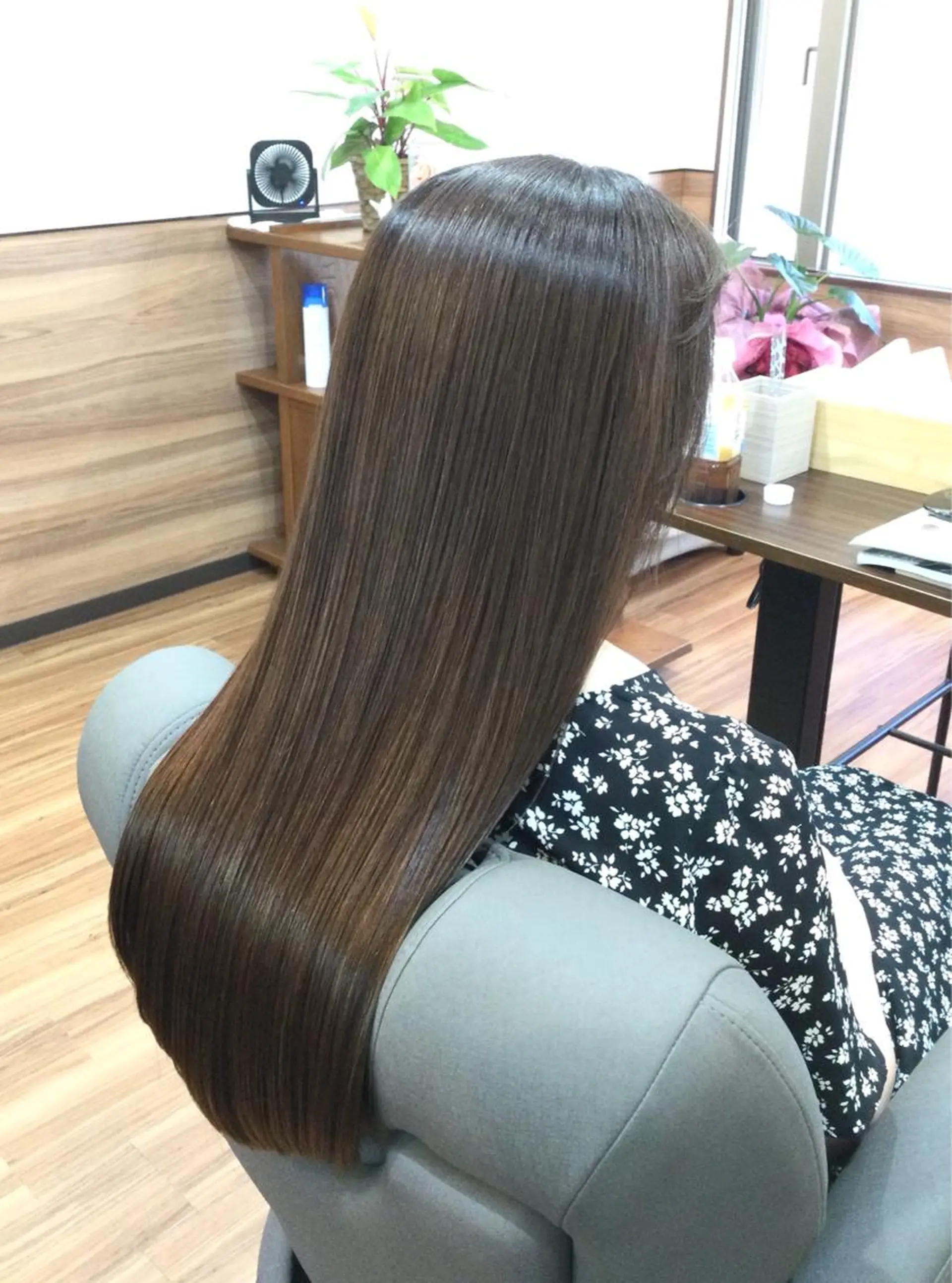 ロング カラー トリートメント カット ヘアカラー トリートメント Annon プライベートサロンのヘアスタイル