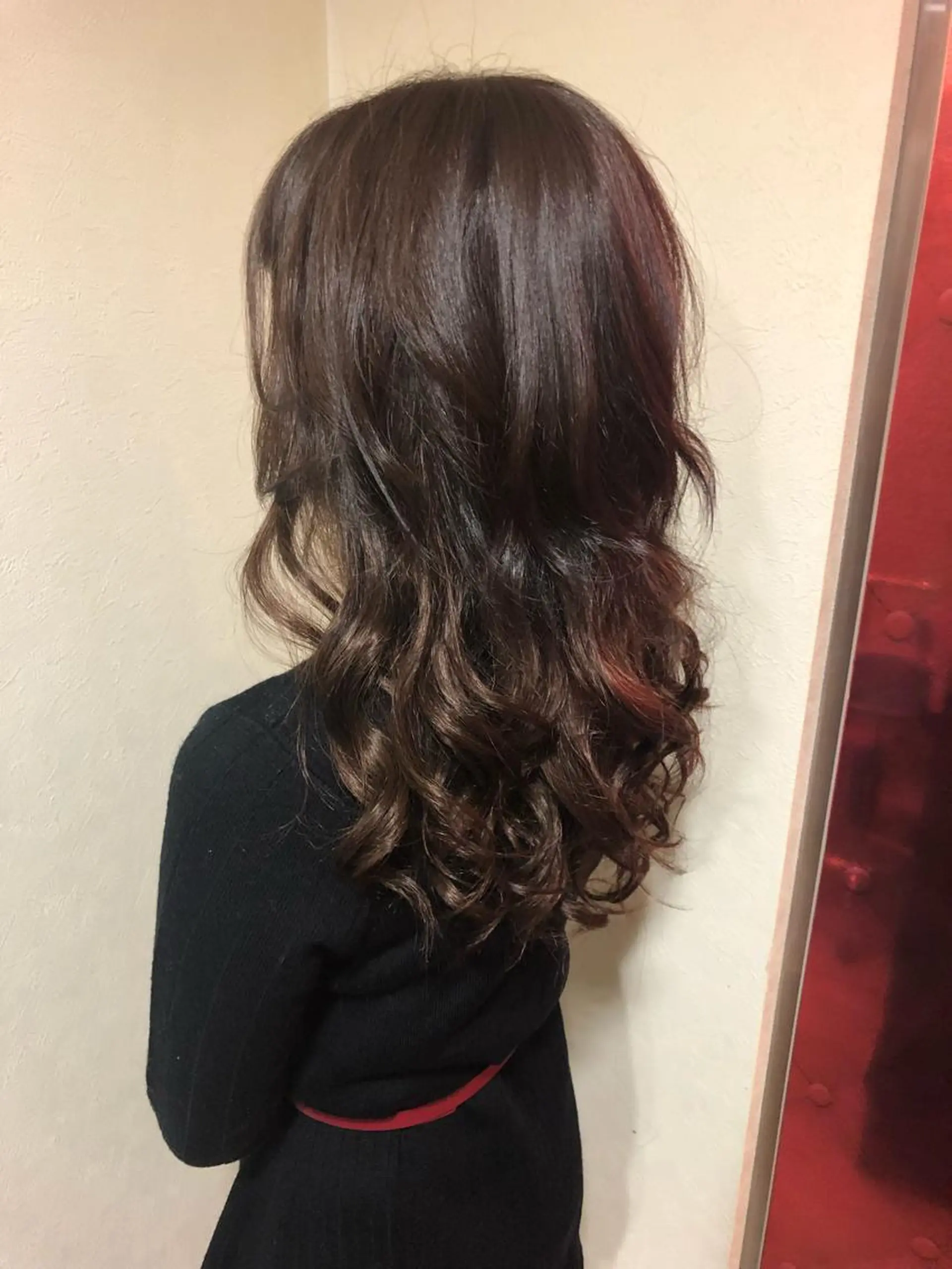 セミロング エクステ 山崎 雄太のヘアスタイル
