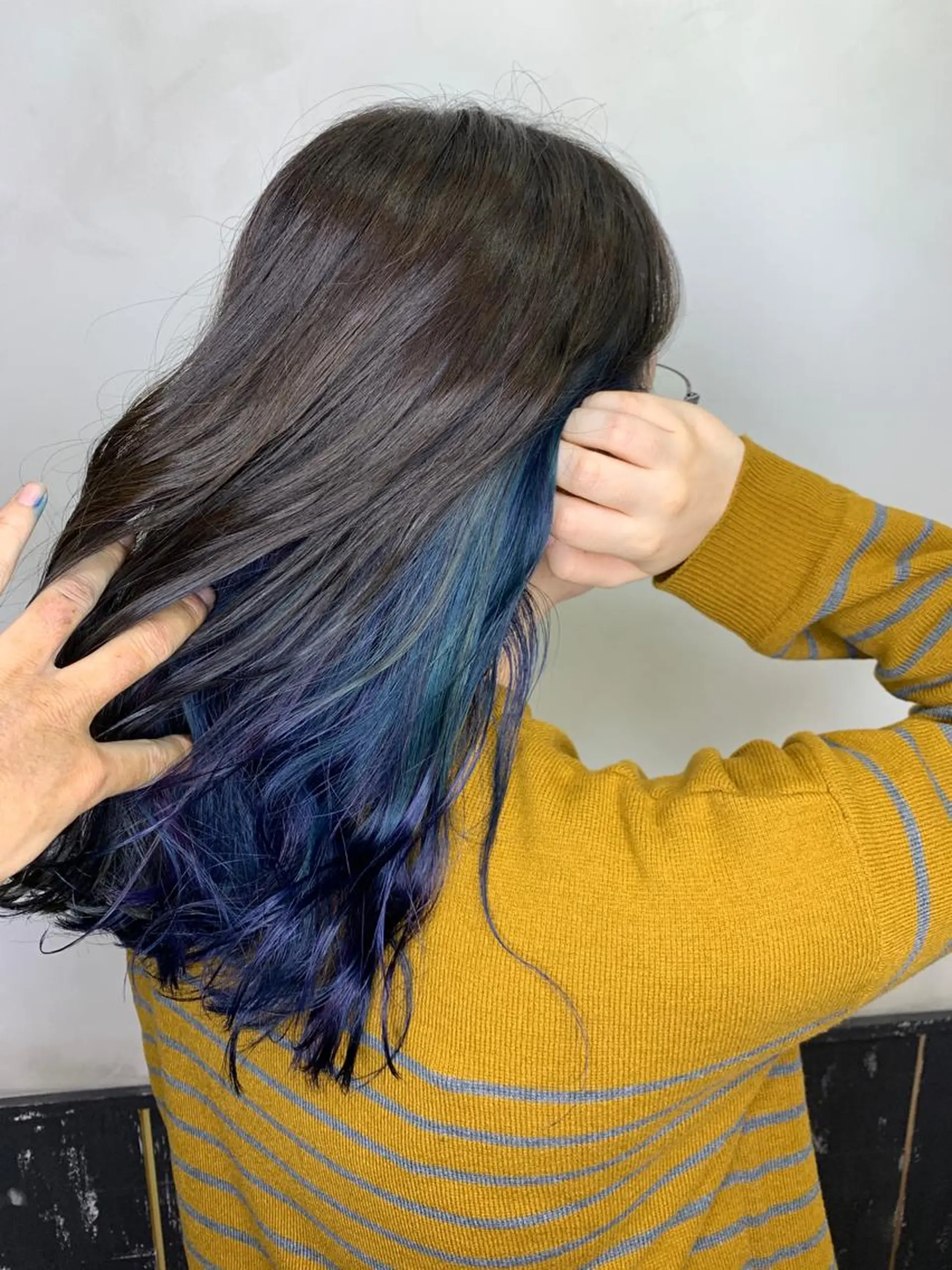 セミロング カラー ブリーチ ユニコーンカラー カット ヘアカラー トリートメント AUBE HAIRazul吉祥寺所属・髪質改善✨幹細胞✨ ウルツヤ🌈清水　祥のヘアスタイル