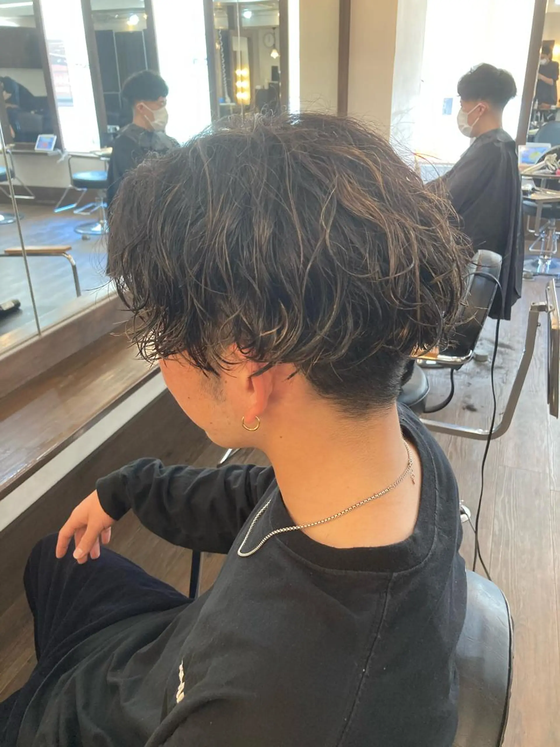 パーマ メンズ カット パーマ メンズサロン アソビ元町のヘアスタイル