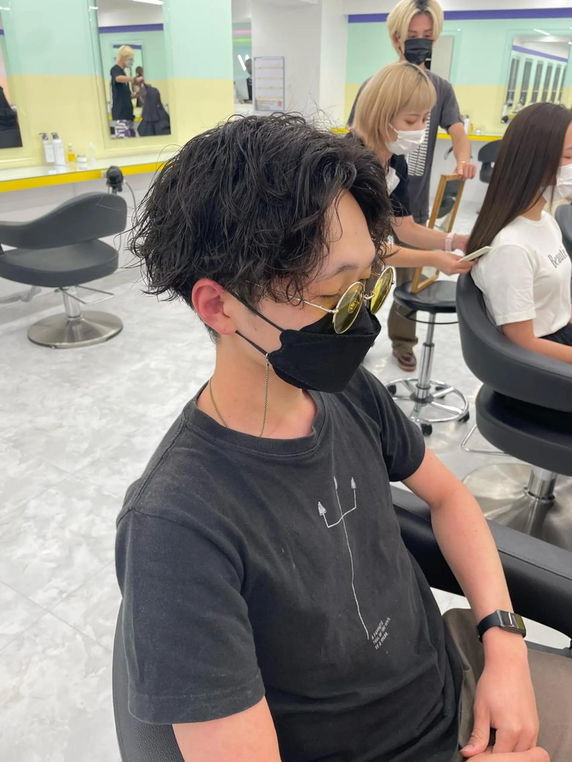 パーマ メンズ カット パーマ 横浜メンズパーマ🔥 大野賢人のヘアスタイル