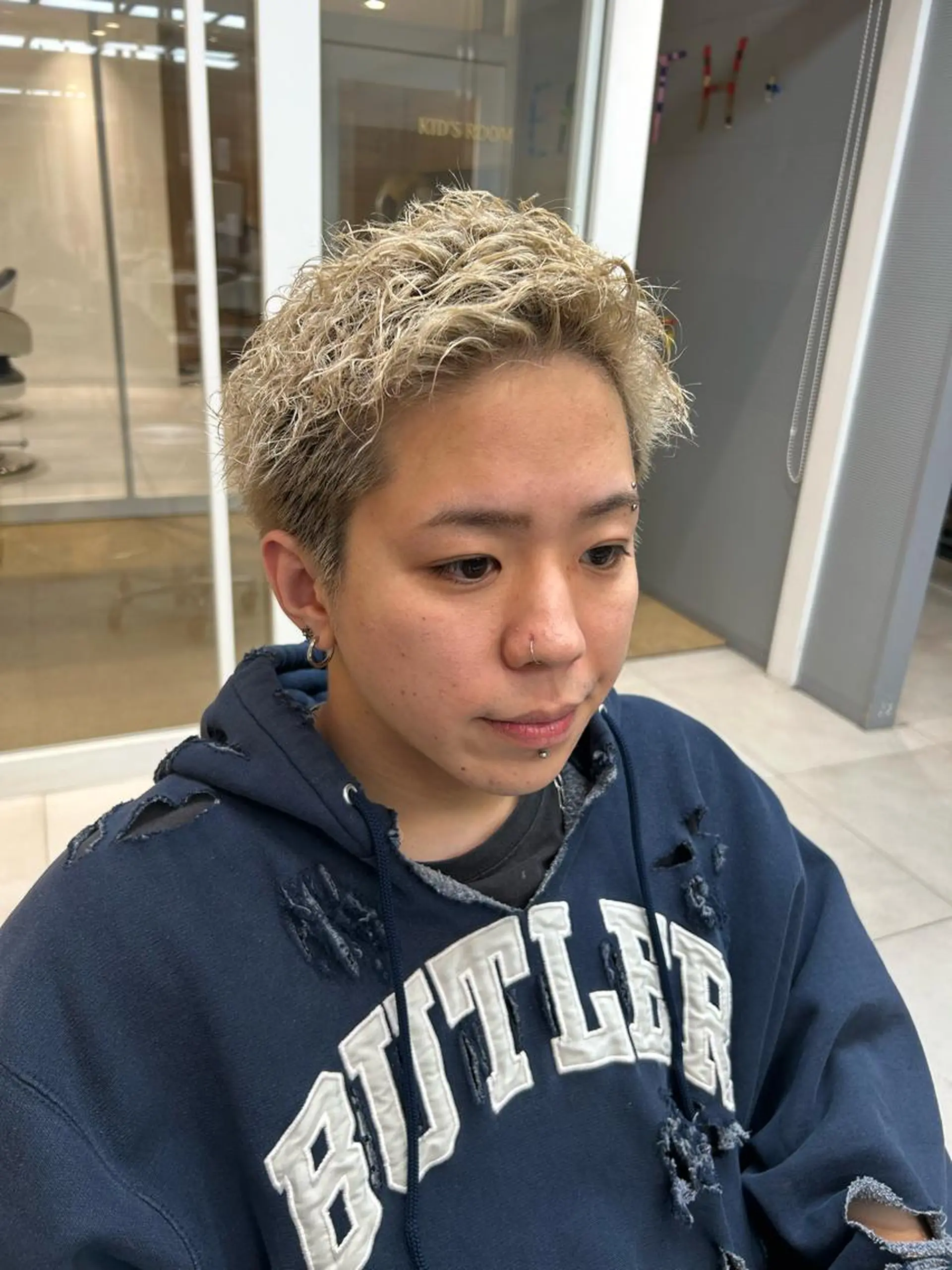 カラー パーマ メンズ メンズブリーチ フェードカット メンズパーマ 学生（メンズ向け） スキンフェード カット ヘアカラー パーマ L PLACE所属・L PLACE 丸山一希のヘアスタイル
