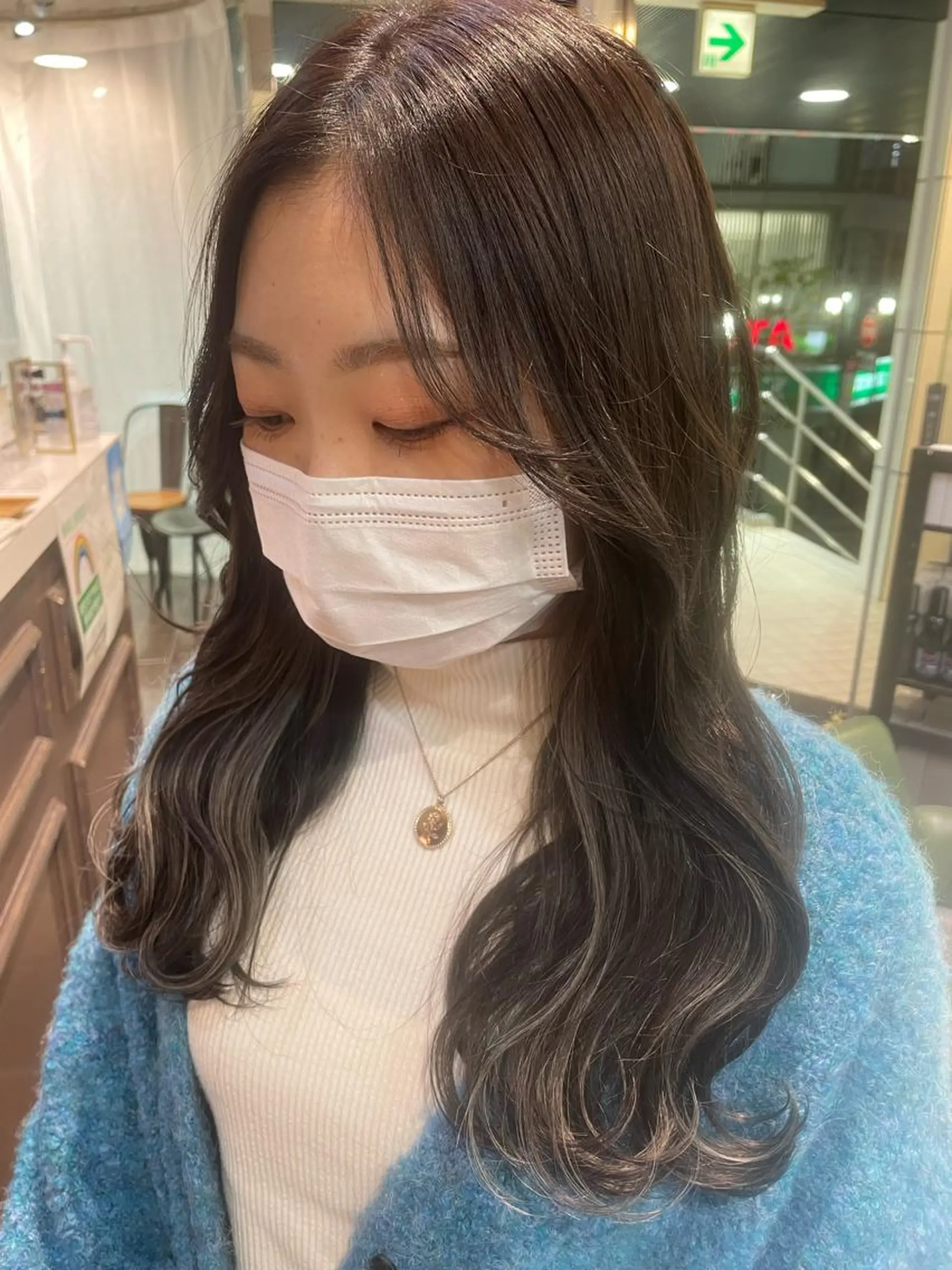 ミディアム カラー ハイライトカラー ハイライト ヘアカラー トリートメント 韓国ヘア🦋 MIYUのヘアスタイル
