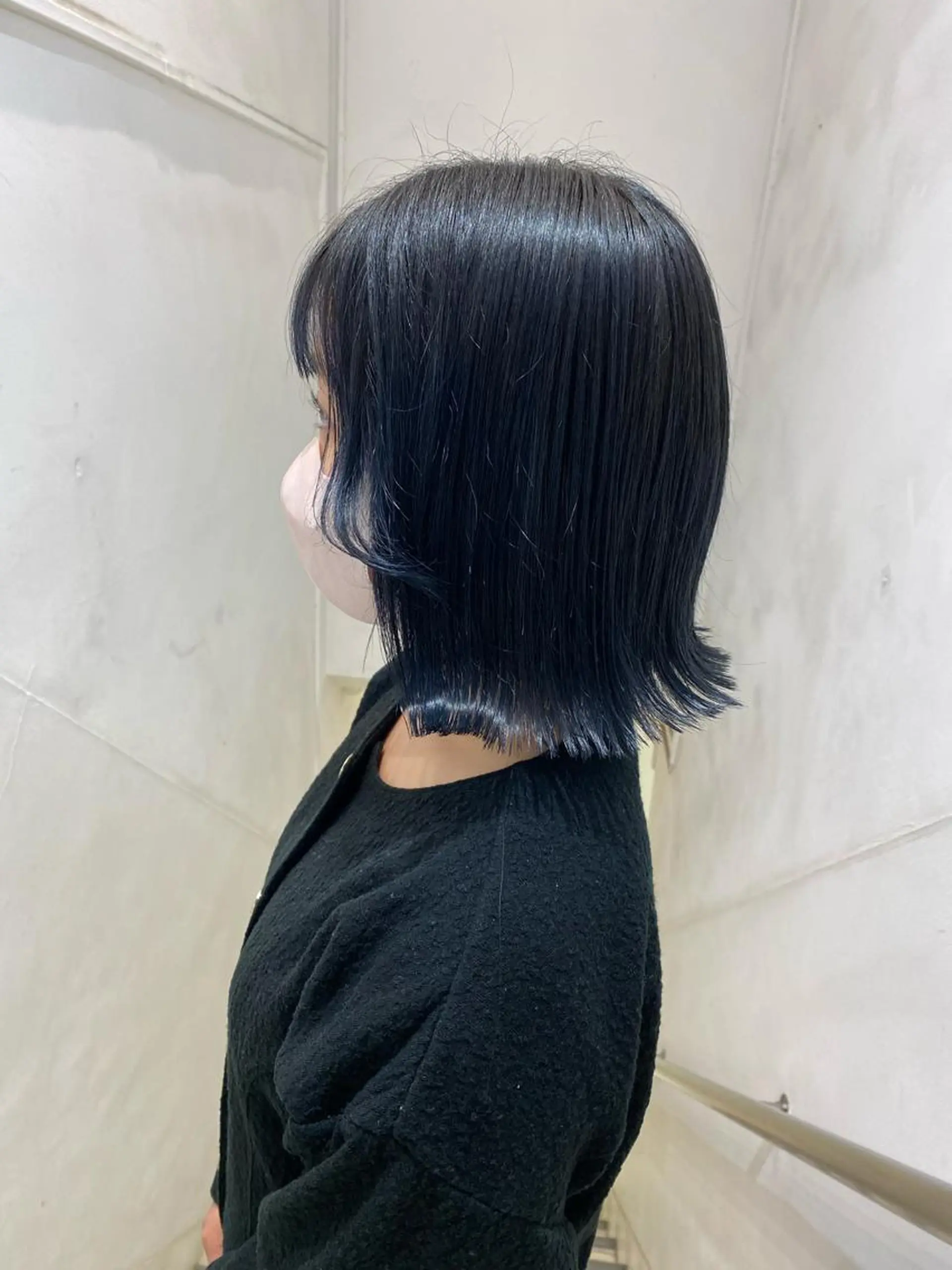 ミディアム 切りっぱなしボブ ボブ ✨くびれスタイル✨️ 戸嶋穂乃香のヘアスタイル