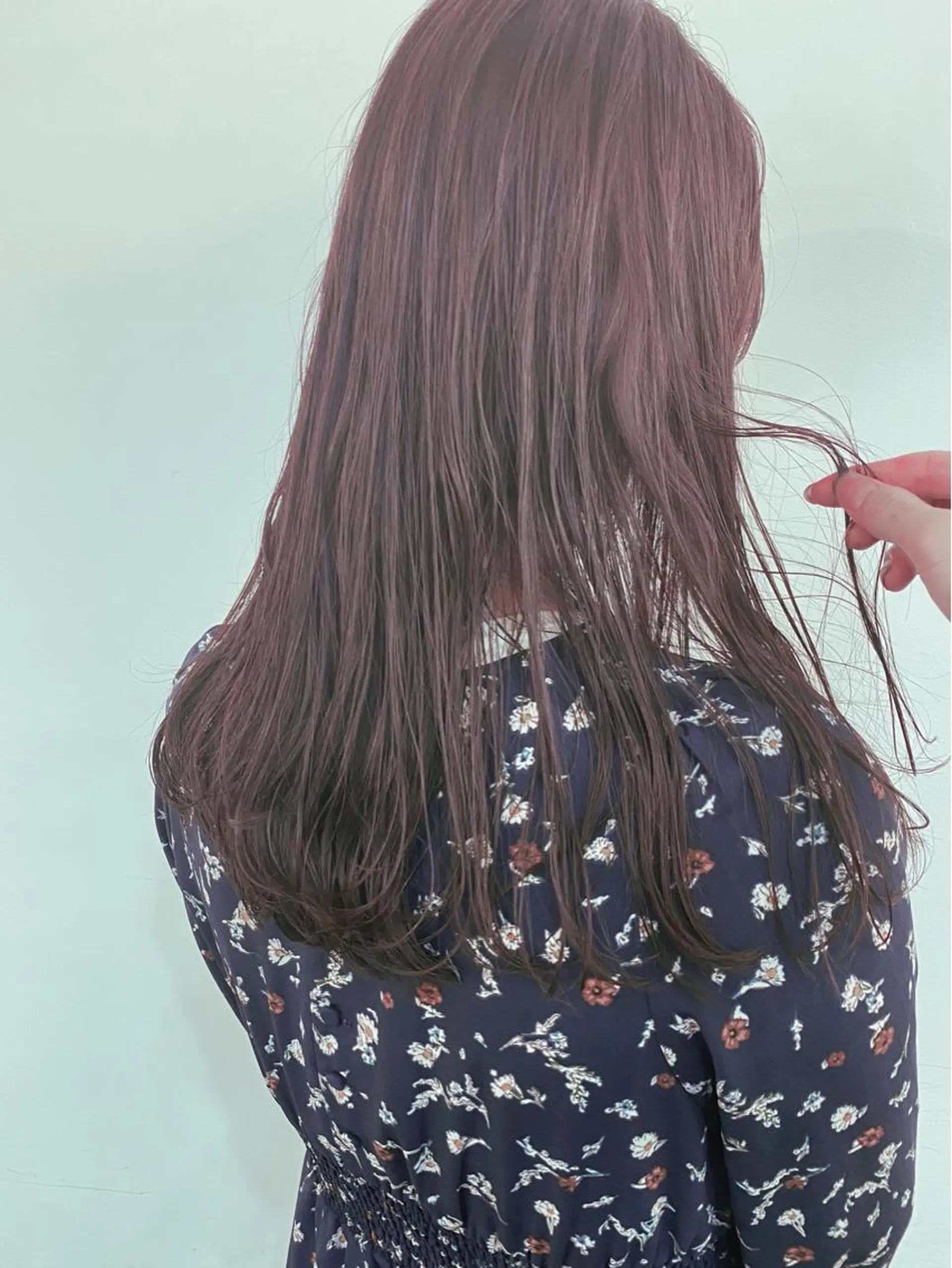 ロング カラー ブラウンカラー ピンクカラー ピンクブラウン カット ヘアカラー トリートメント デザインカラー/ 火ノ見🪡のヘアスタイル
