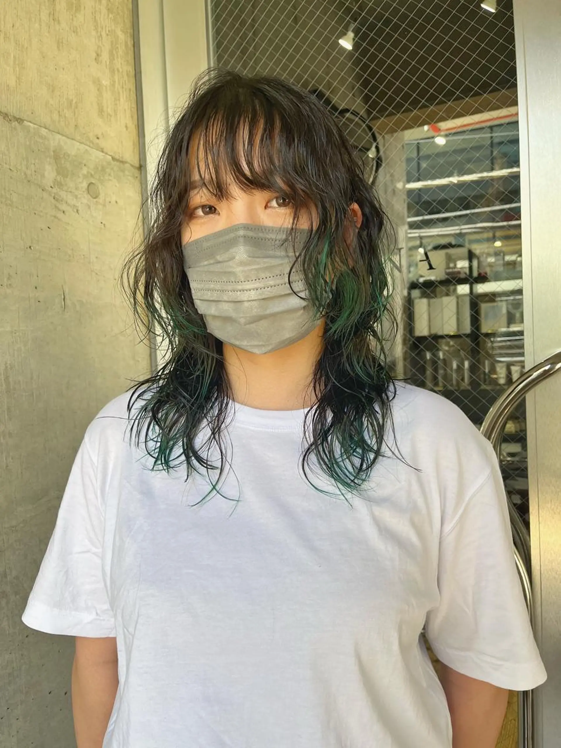 ミディアム ミディアムパーマ ハイライト カット ヘアカラー ハイトーンNo.1✨ パーマ✨イマイタツヤのヘアスタイル