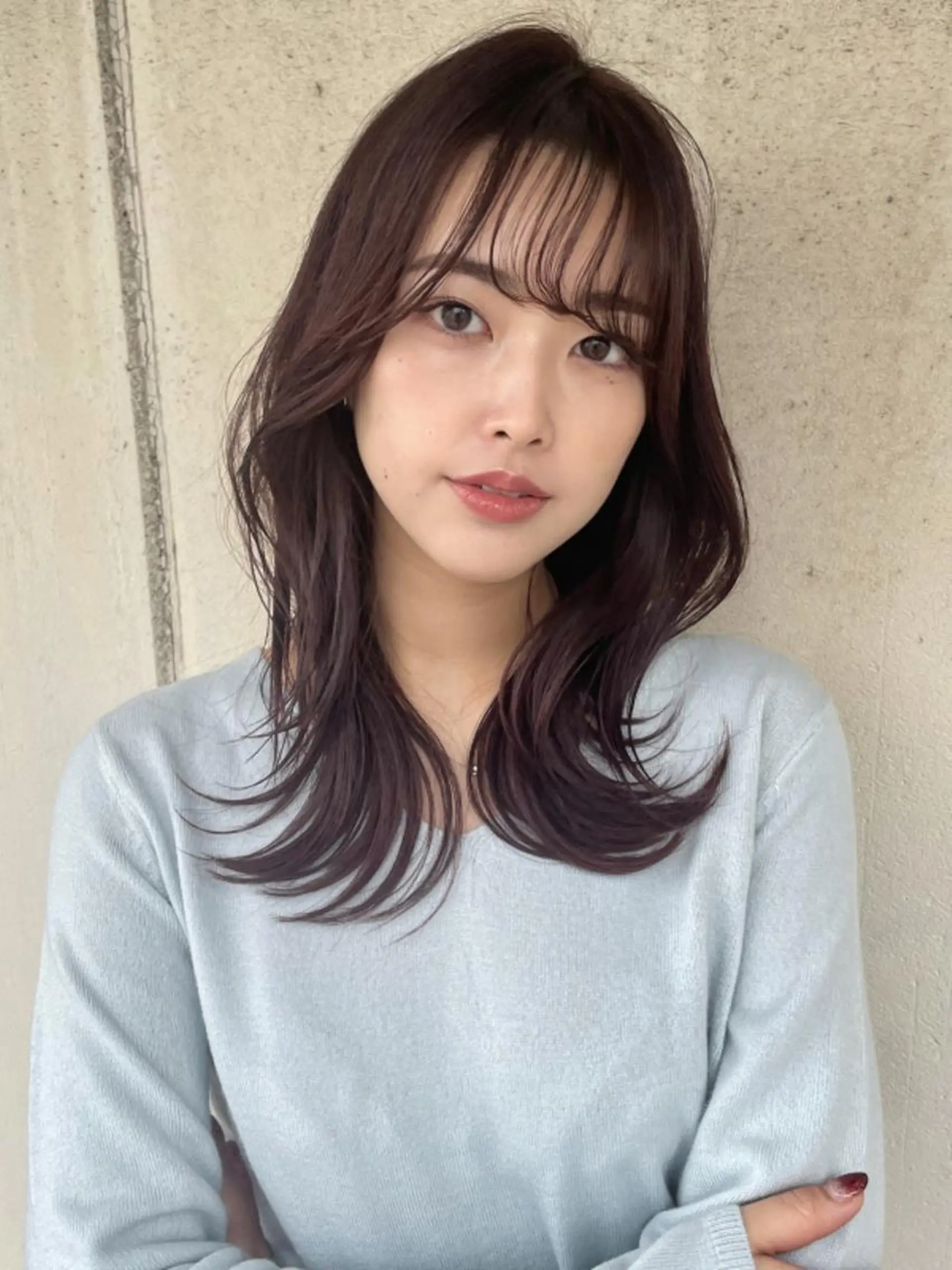 ロング カット 縮毛矯正 縮毛矯正 🎨銀座のヘアスタイル