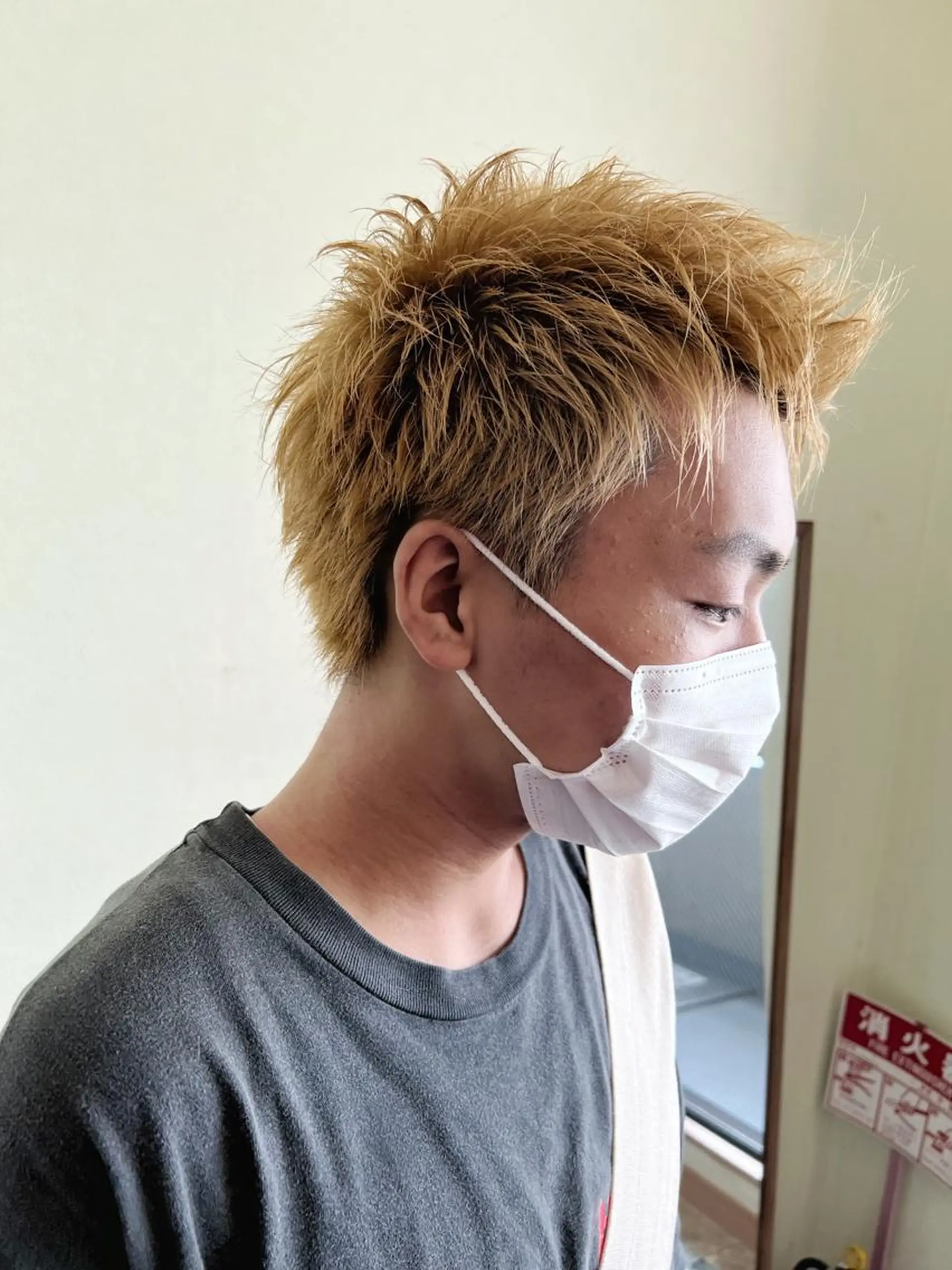 ショート カラー メンズ カット ヘアカラー トリートメント 【ネウィ天王寺 】seiyaのヘアスタイル
