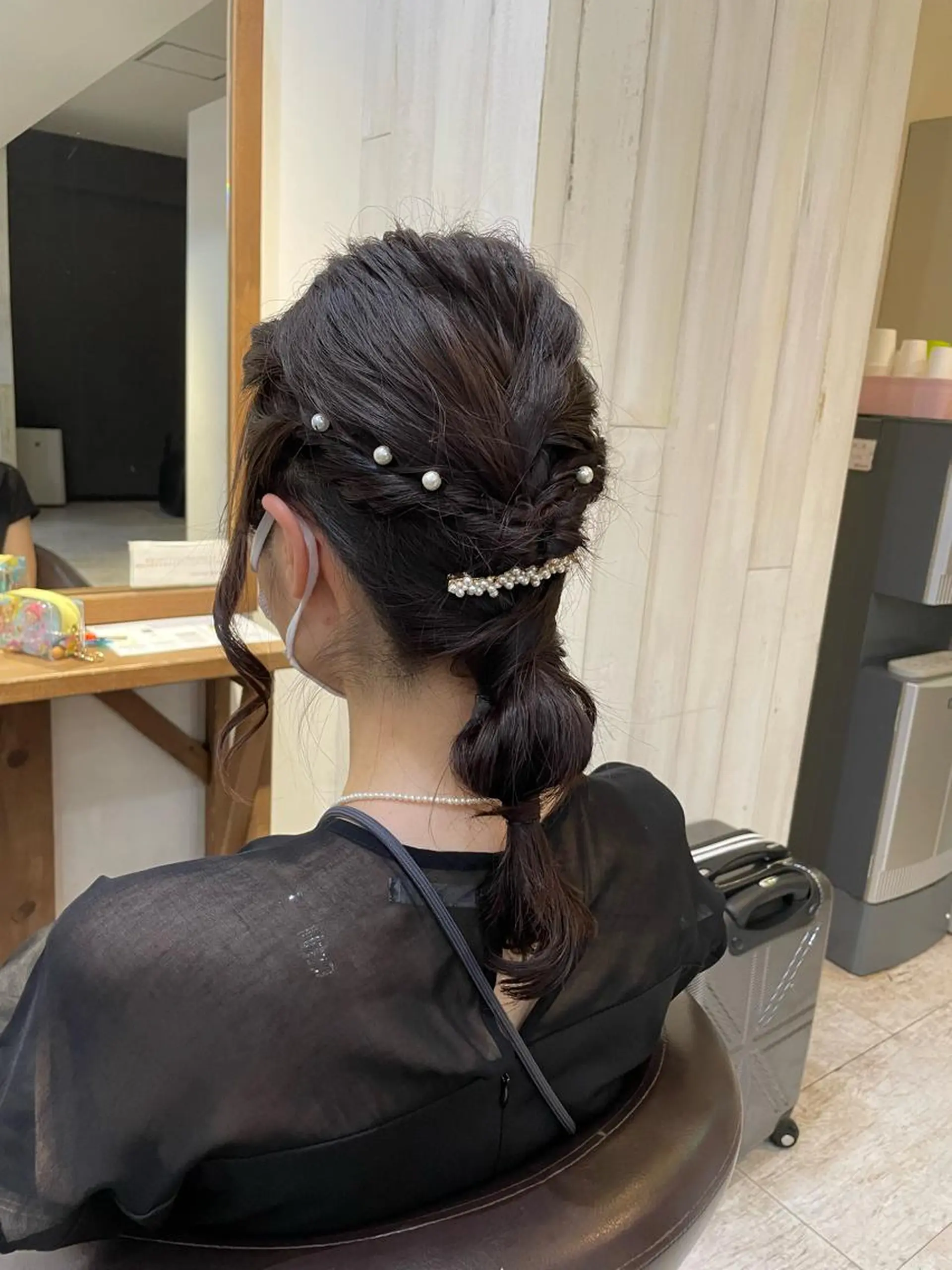 セミロング ヘアアレンジ 結婚式・ブライダル ヘアセット ALLEN hair所属・ALLEN hair /まなのヘアスタイル