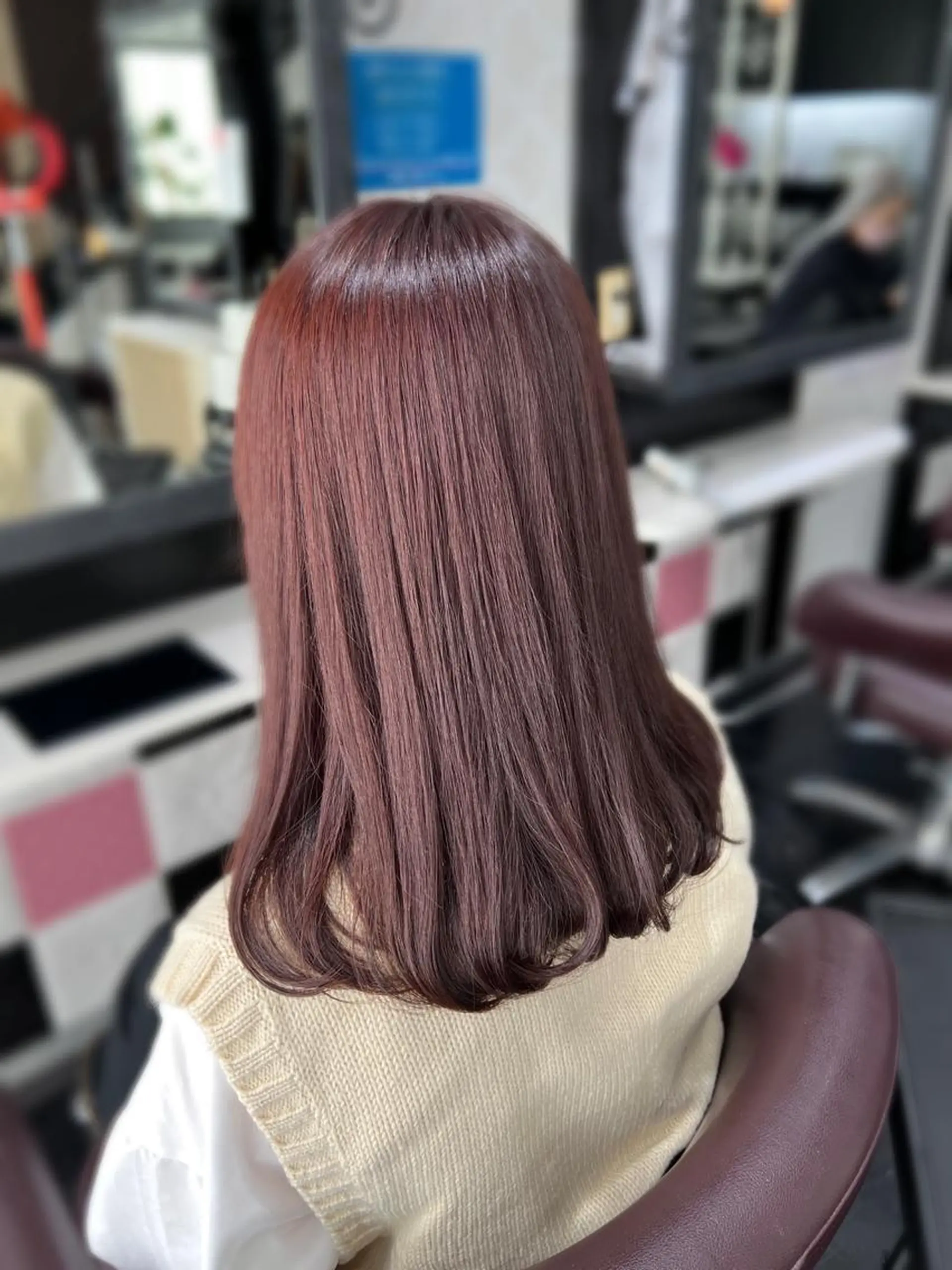 セミロング カラー ブラウンカラー カシス ラベンダーカラー ラベンダーピンク ピンクカラー カット ヘアカラー トリートメント 艶髪モテヘア ♡tomimaのヘアスタイル