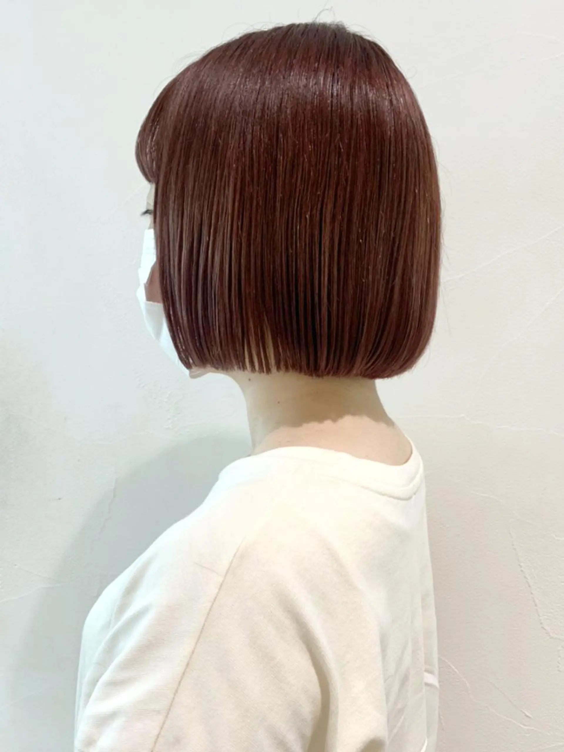 ショート カラー パーマ ヘアアレンジ ブラウンカラー ピンクカラー ピンクブラウン ITbyALBUM 下北沢店のヘアスタイル