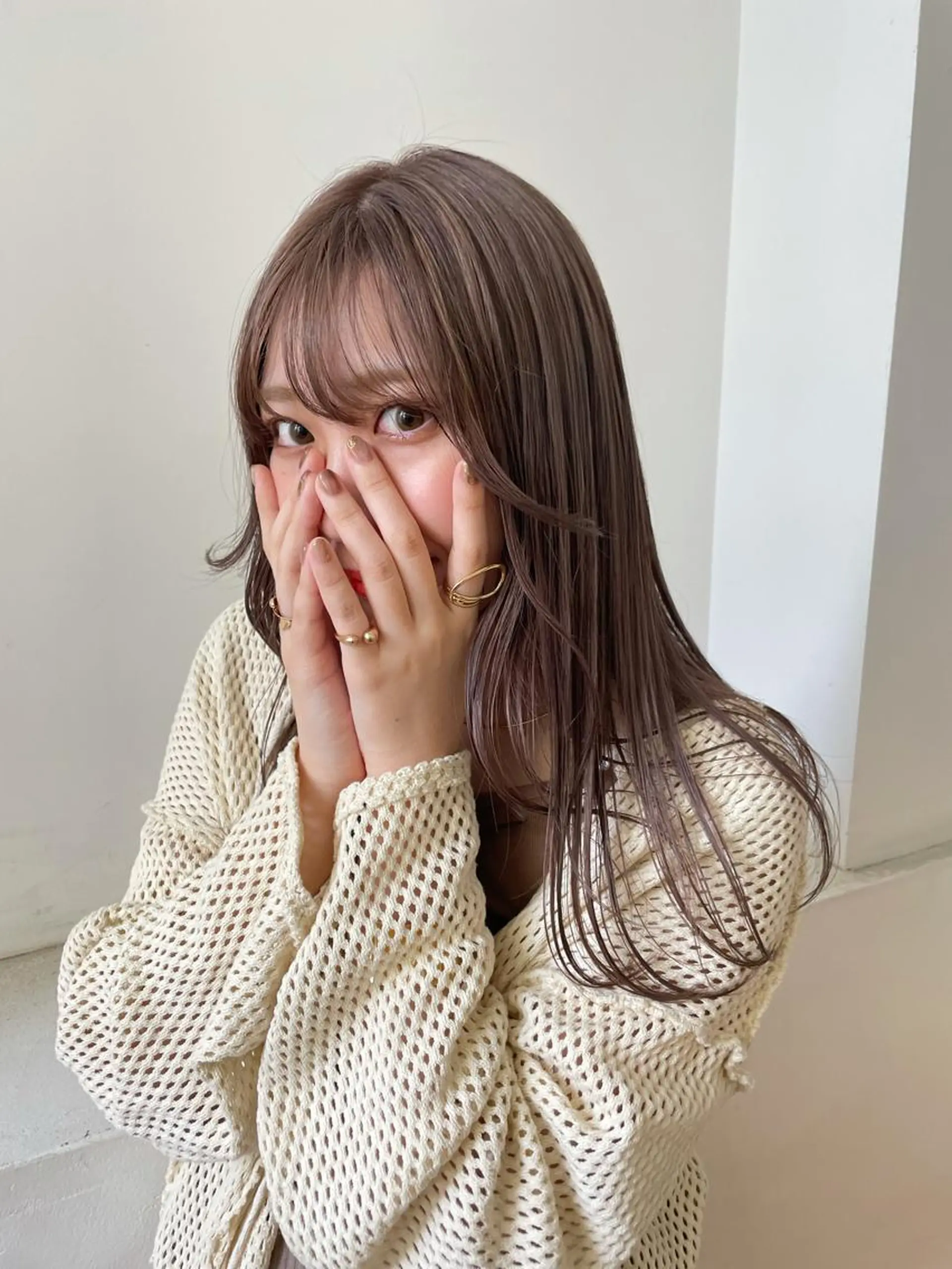 ロング カラー ネイル ハンドネイル 【淡色color/ nail】maikoのネイルデザイン