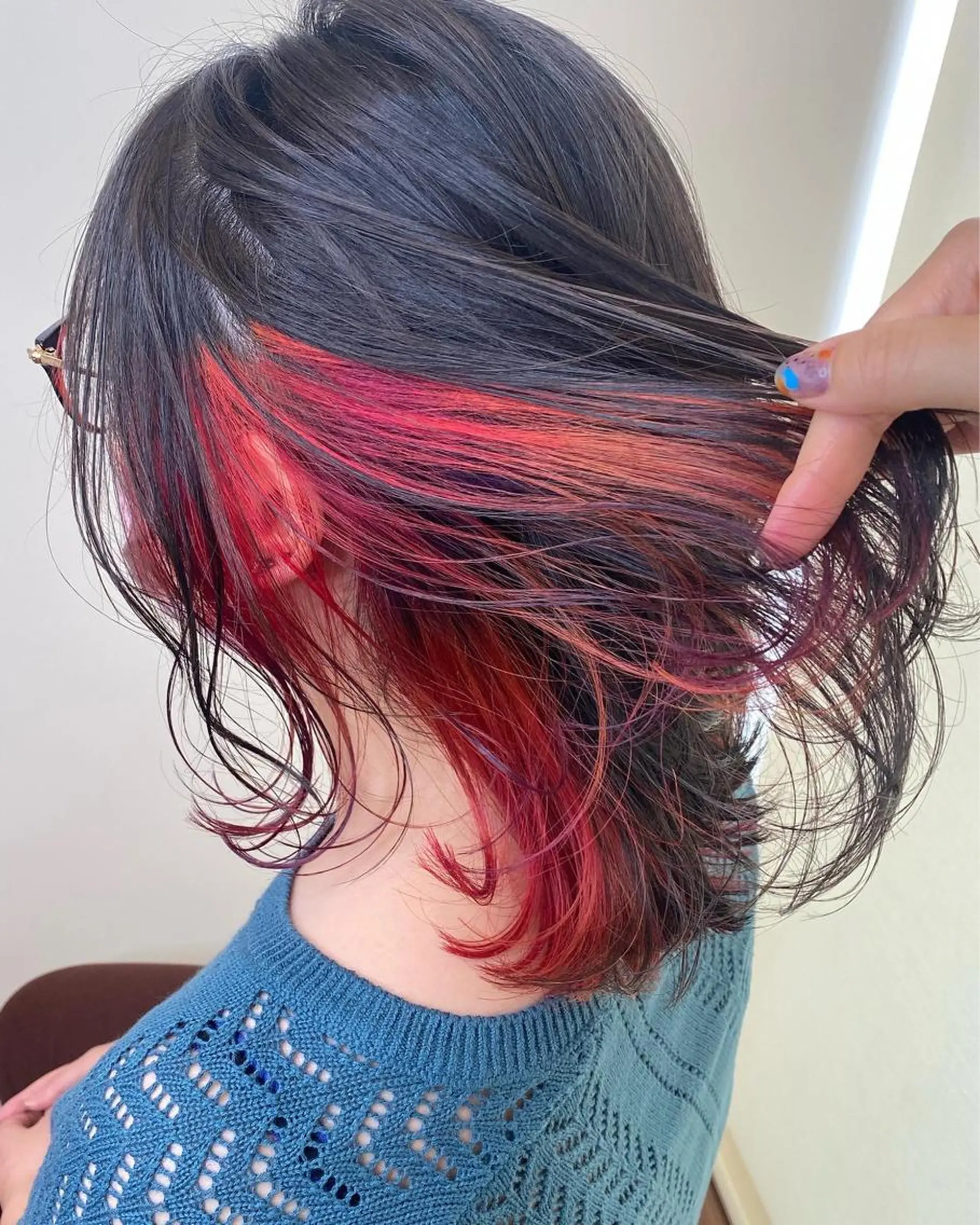 ミディアム カラー カット ヘアカラー トリートメント ✴︎ヒラガカナ✴︎ ECLAT HAIRのヘアスタイル