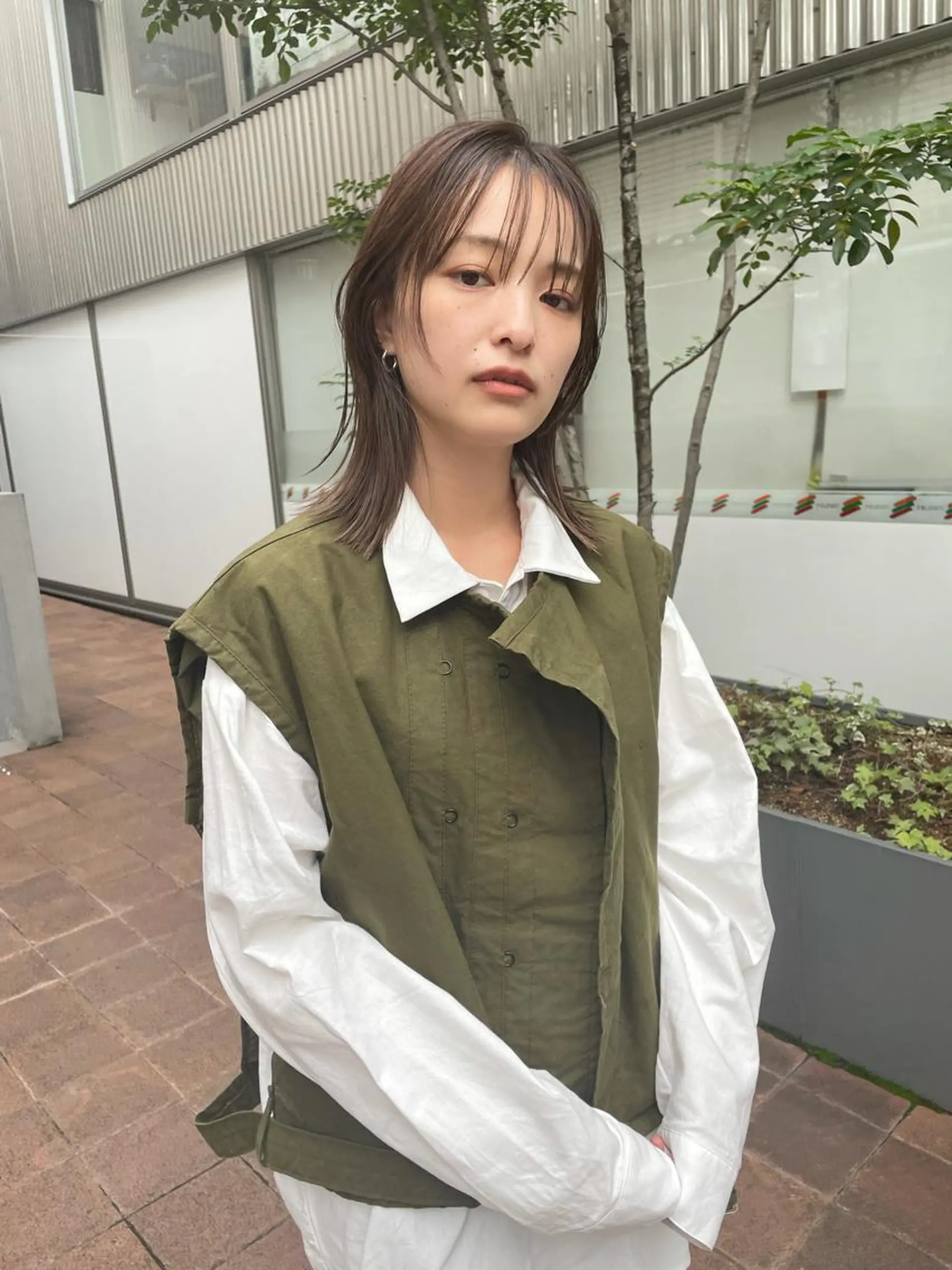 ミディアム カラー ブラウンカラー 透明感カラー レイヤーカット LEANE THE TOKYO所属・レイヤーカット無料/ 青山/荒谷進介のヘアスタイル