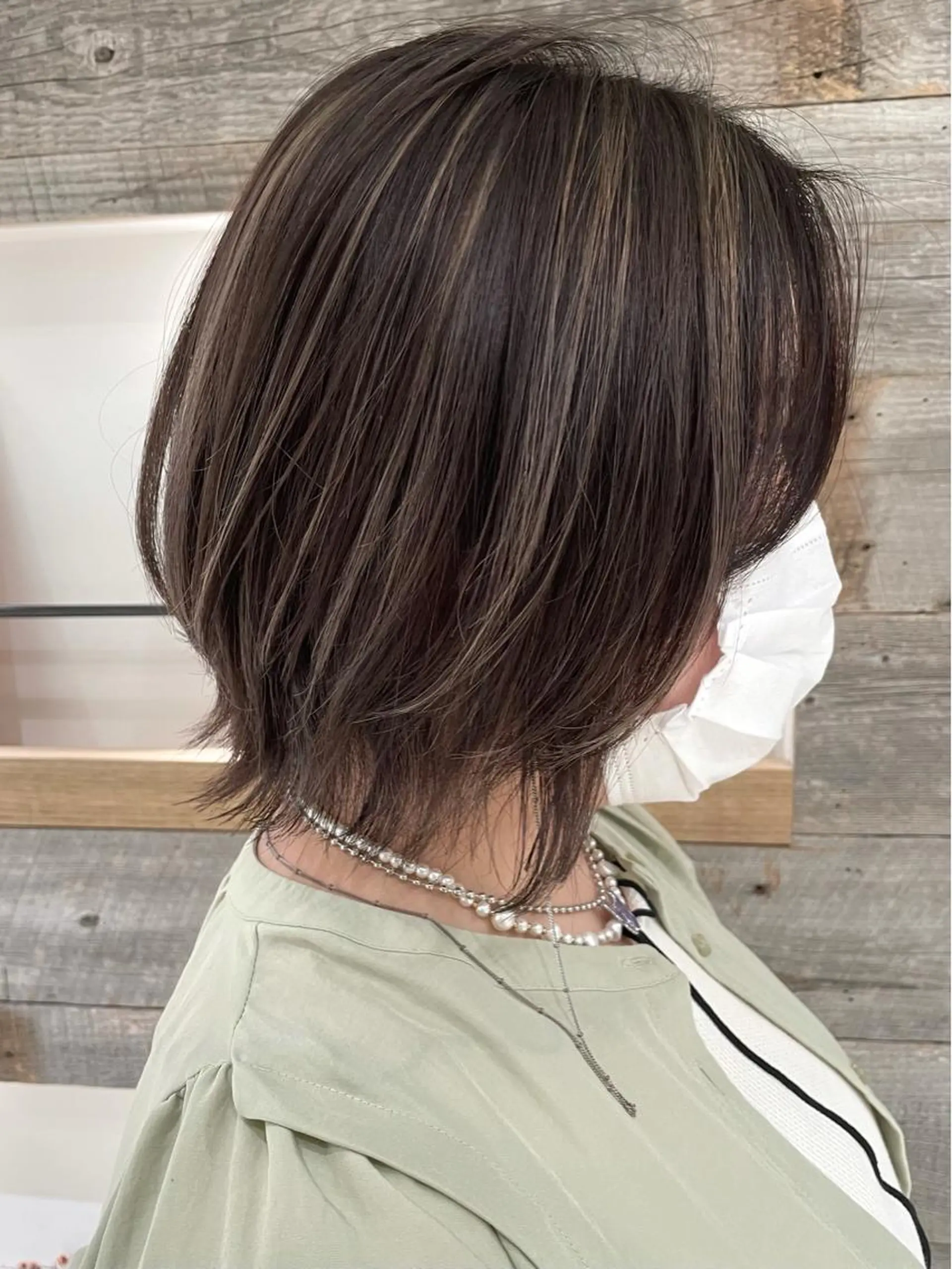 ショート カラー ハイライトカラー ボブ くびれヘア ハイライト 卒業式受付中🌻 肥田亜沙美のその他イメージ