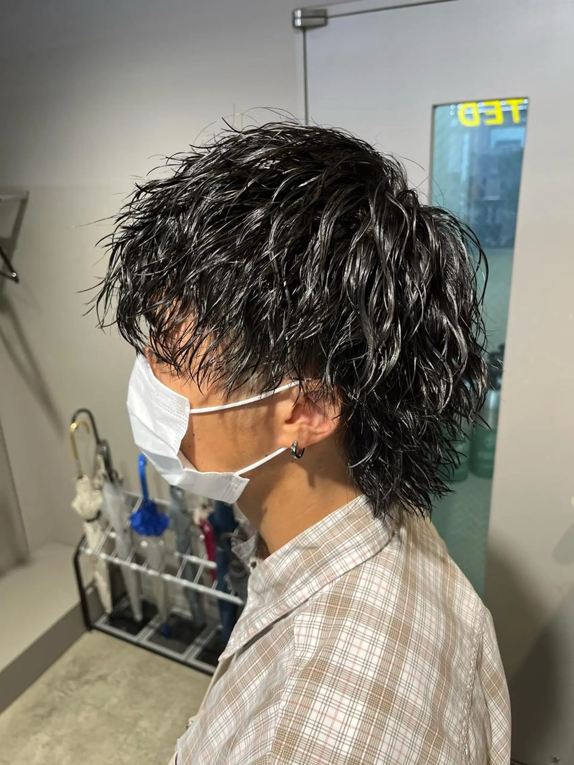 ミディアム パーマ メンズ 川崎1メンズパーマ師 🌀岩﨑弘成🌀のヘアスタイル