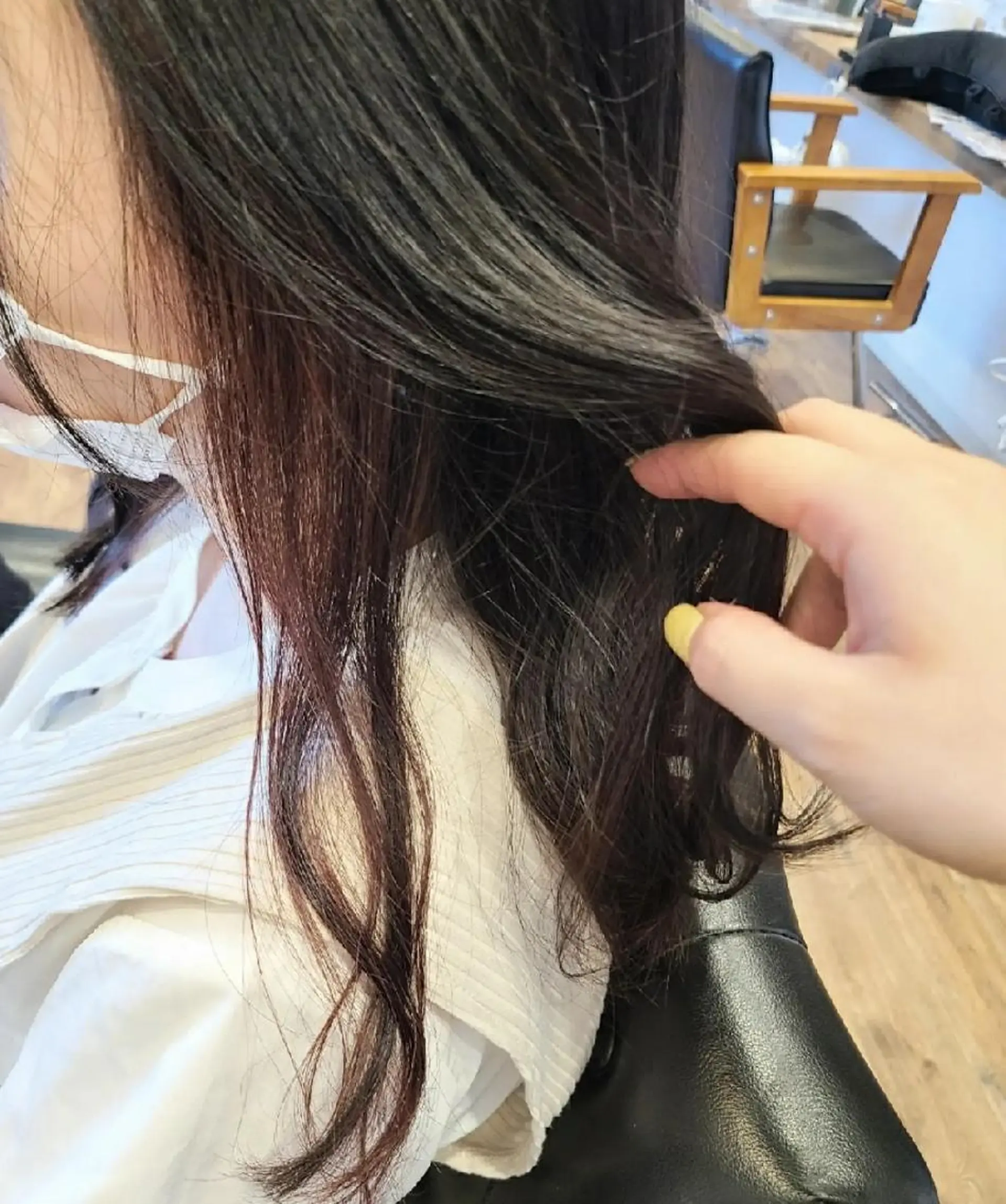 セミロング ヘアカラー 関口 友菜のヘアスタイル