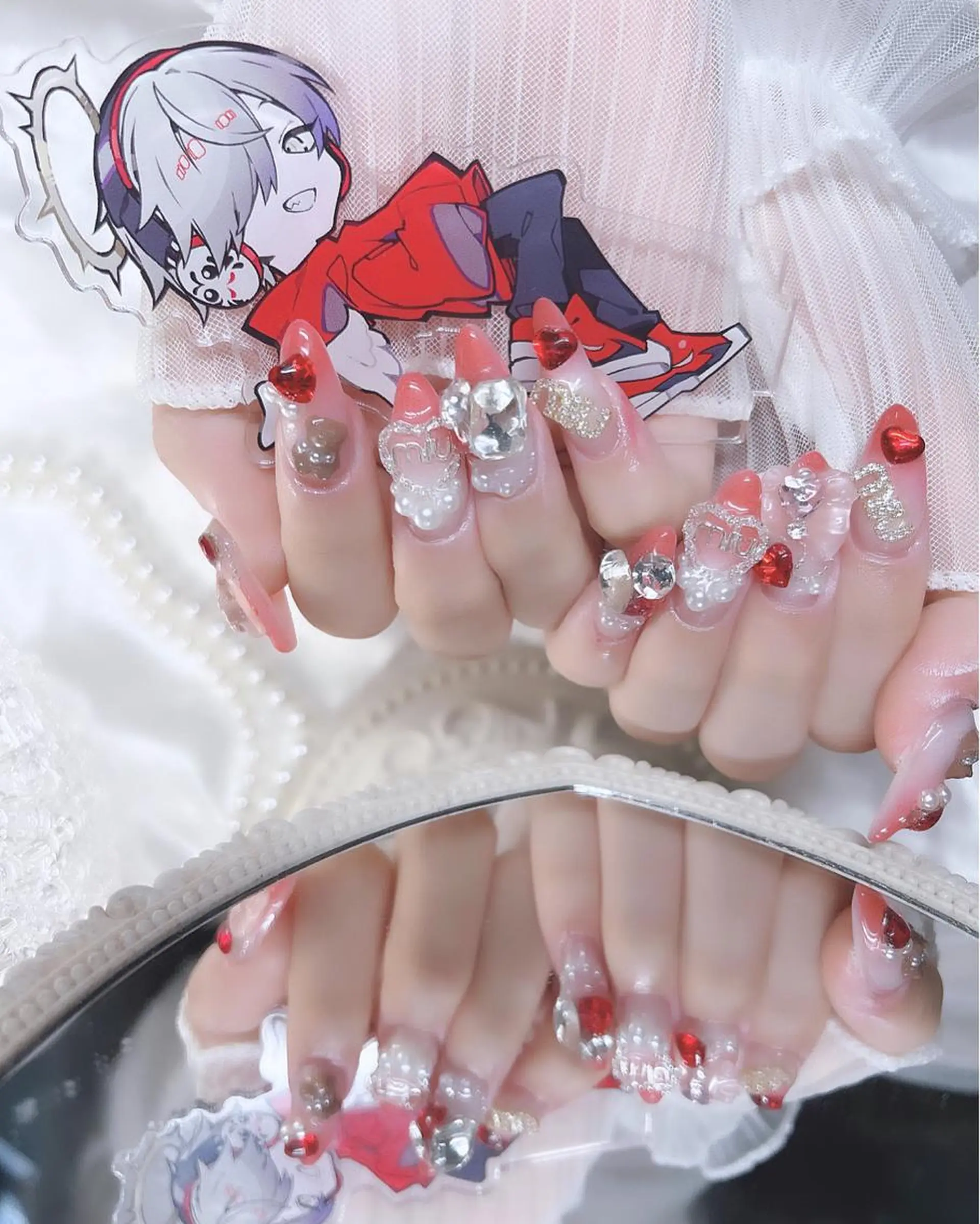 ネイル チークネイル フラッシュネイル フットネイル フレンチネイル キラキラネイル ハンドネイル merci nail所属・merci nailのネイルデザイン