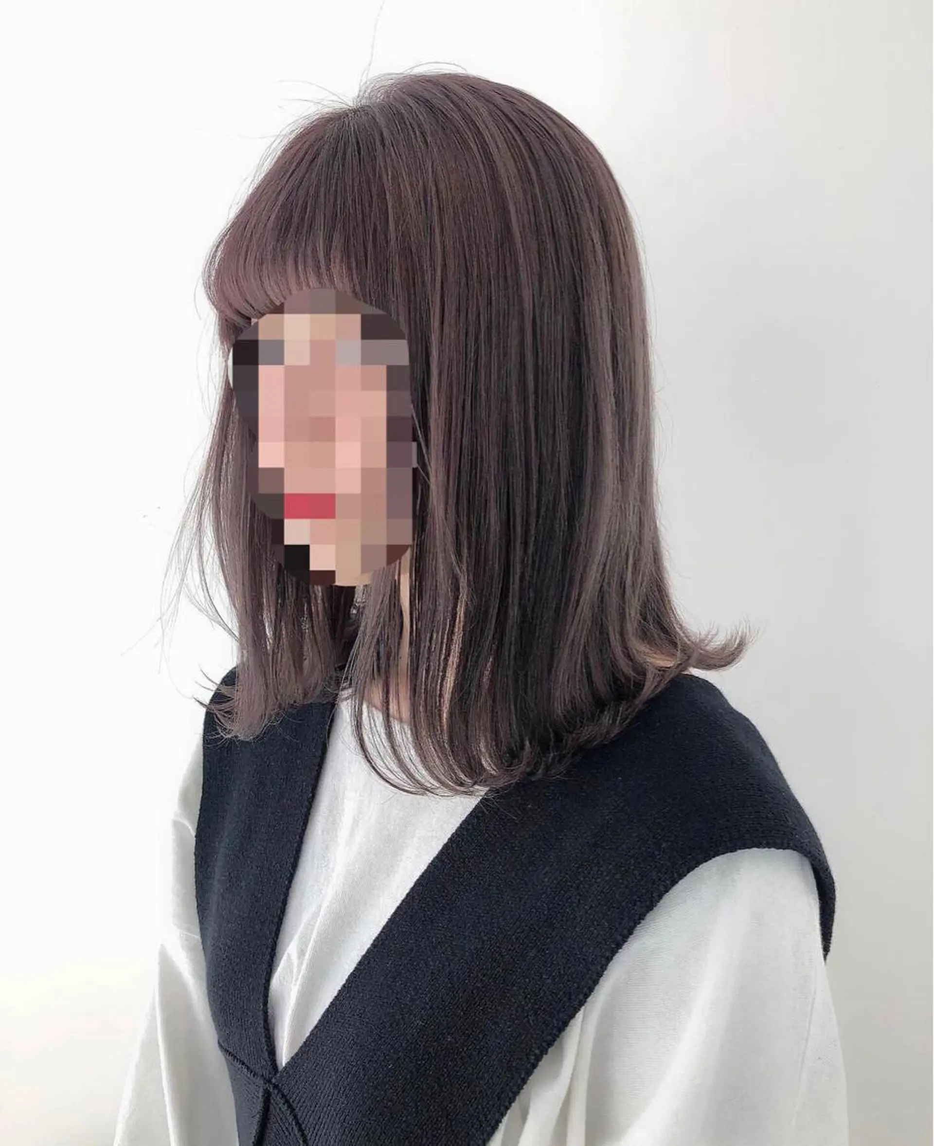 カラー グレージュ パープルグレージュ 縮毛矯正/ネイル 🌻ひまわり🌻のヘアスタイル