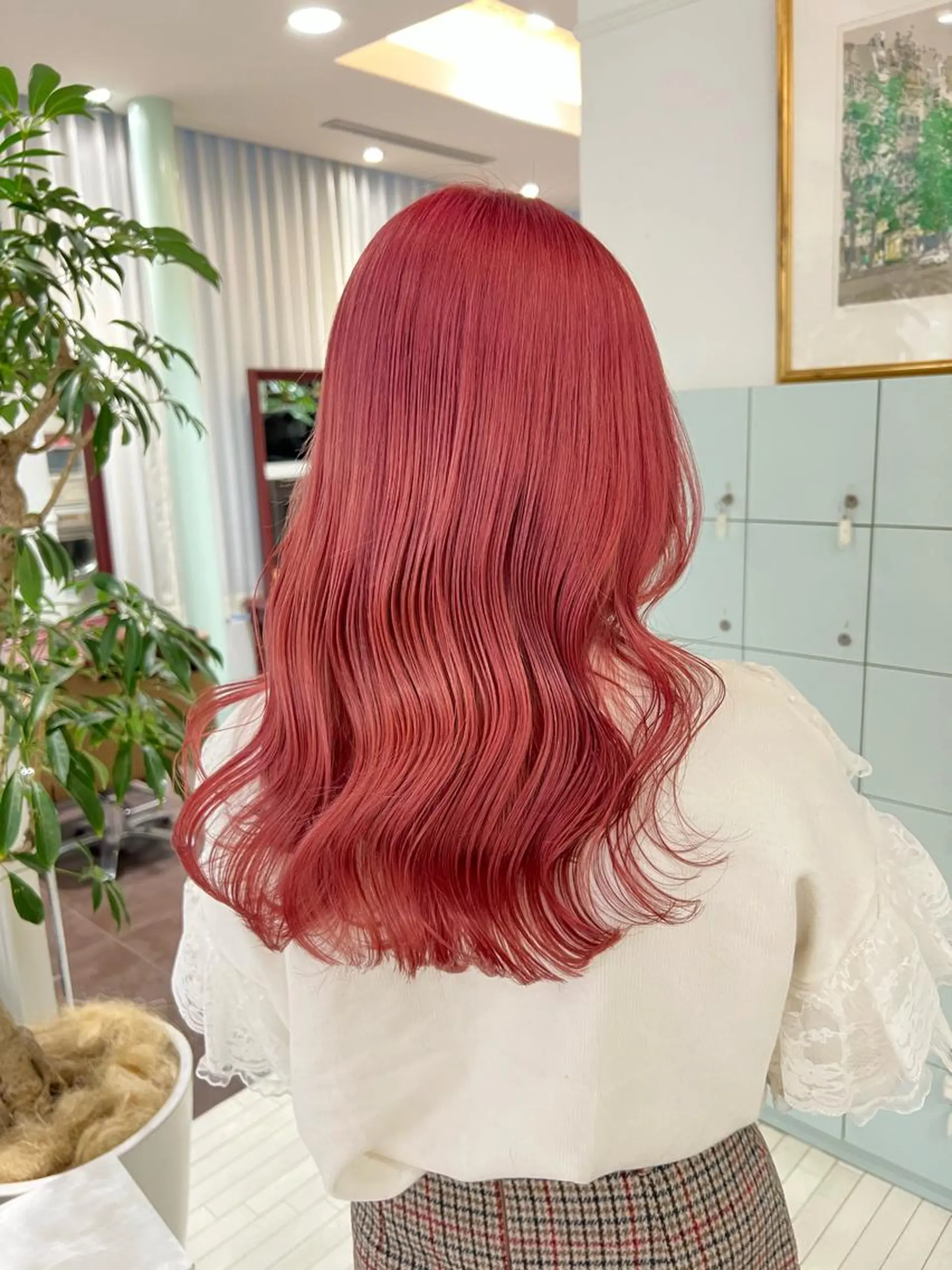 セミロング カラー ヘアカラー トリートメント ヘアセット 🎀透明感ブリーチ カラー🎀ミズキのヘアスタイル