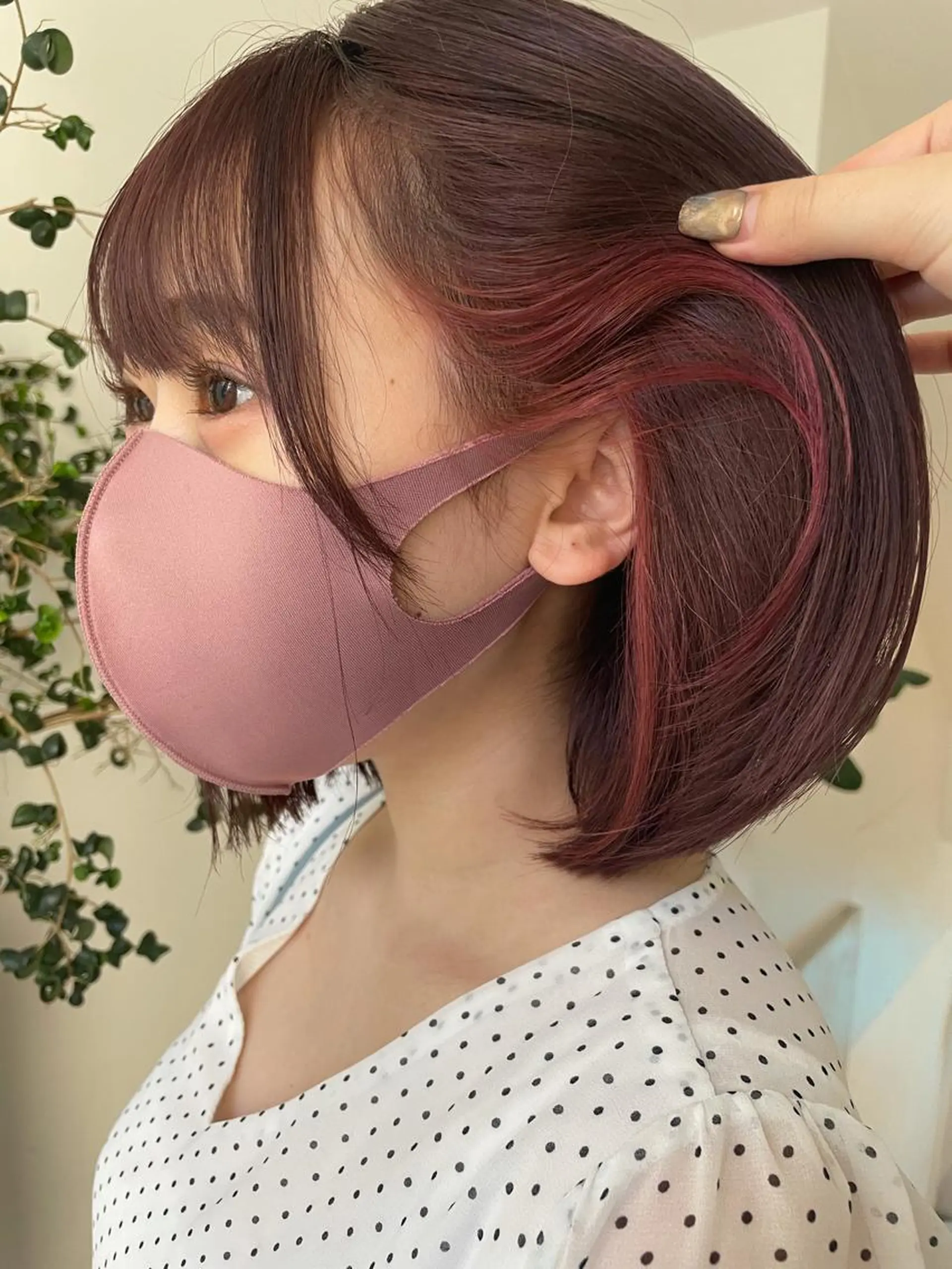 ショート カラー ヘアカラー 【淡色color/ nail】maikoのネイルデザイン