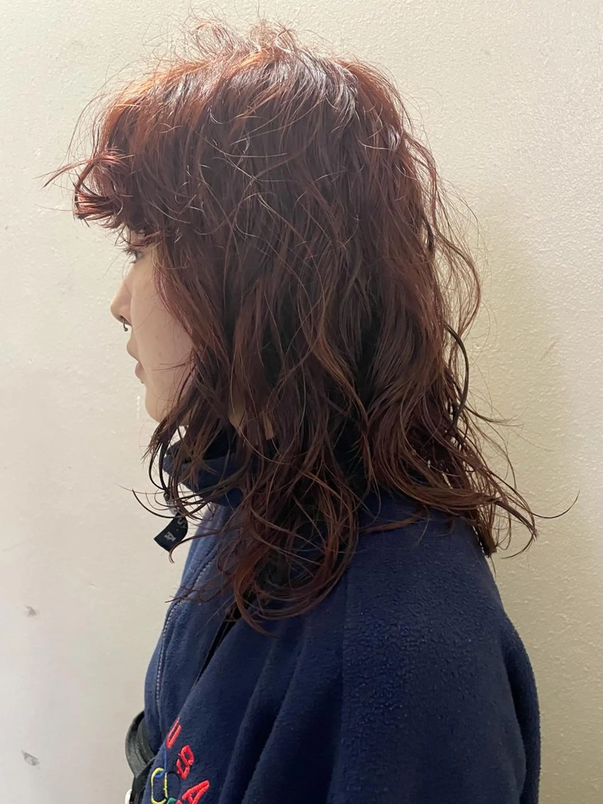 ミディアム カラー パーマ ヘアアレンジ カット ヘアカラー パーマ トリートメント 丸山渉/パーマ エフェクトブリーチのヘアスタイル