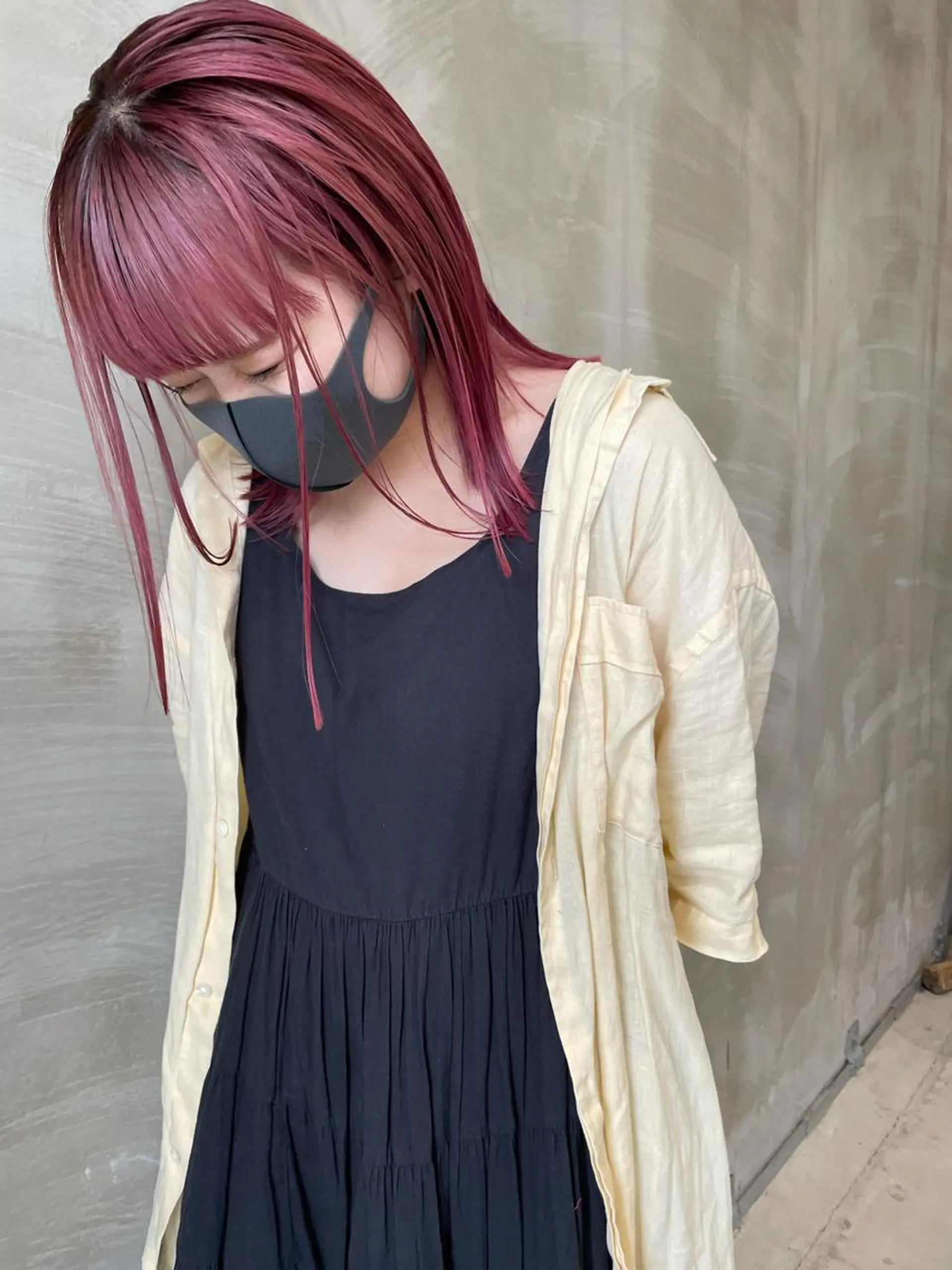 ミディアム カラー ill.所属・ill［イル］大須 ダブルカラー髪質改善のヘアスタイル