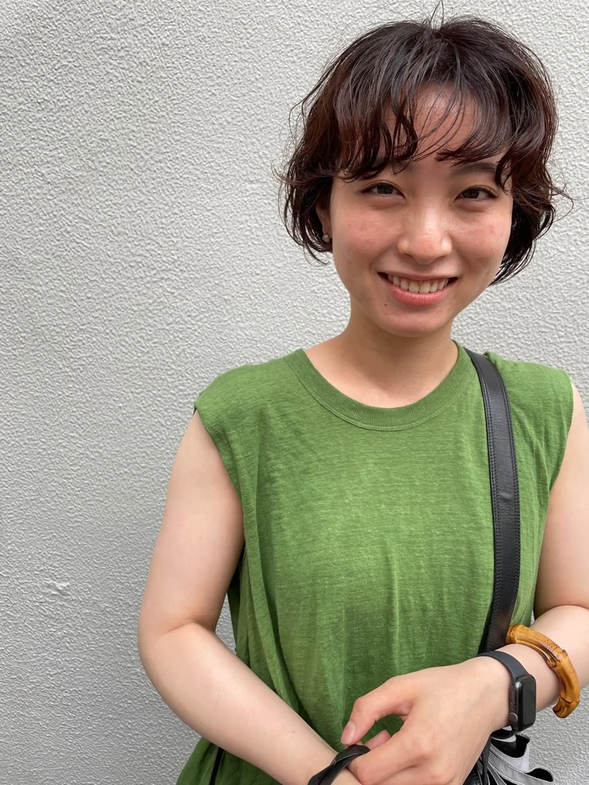 ショート カット パーマ トリートメント さの あやねのヘアスタイル