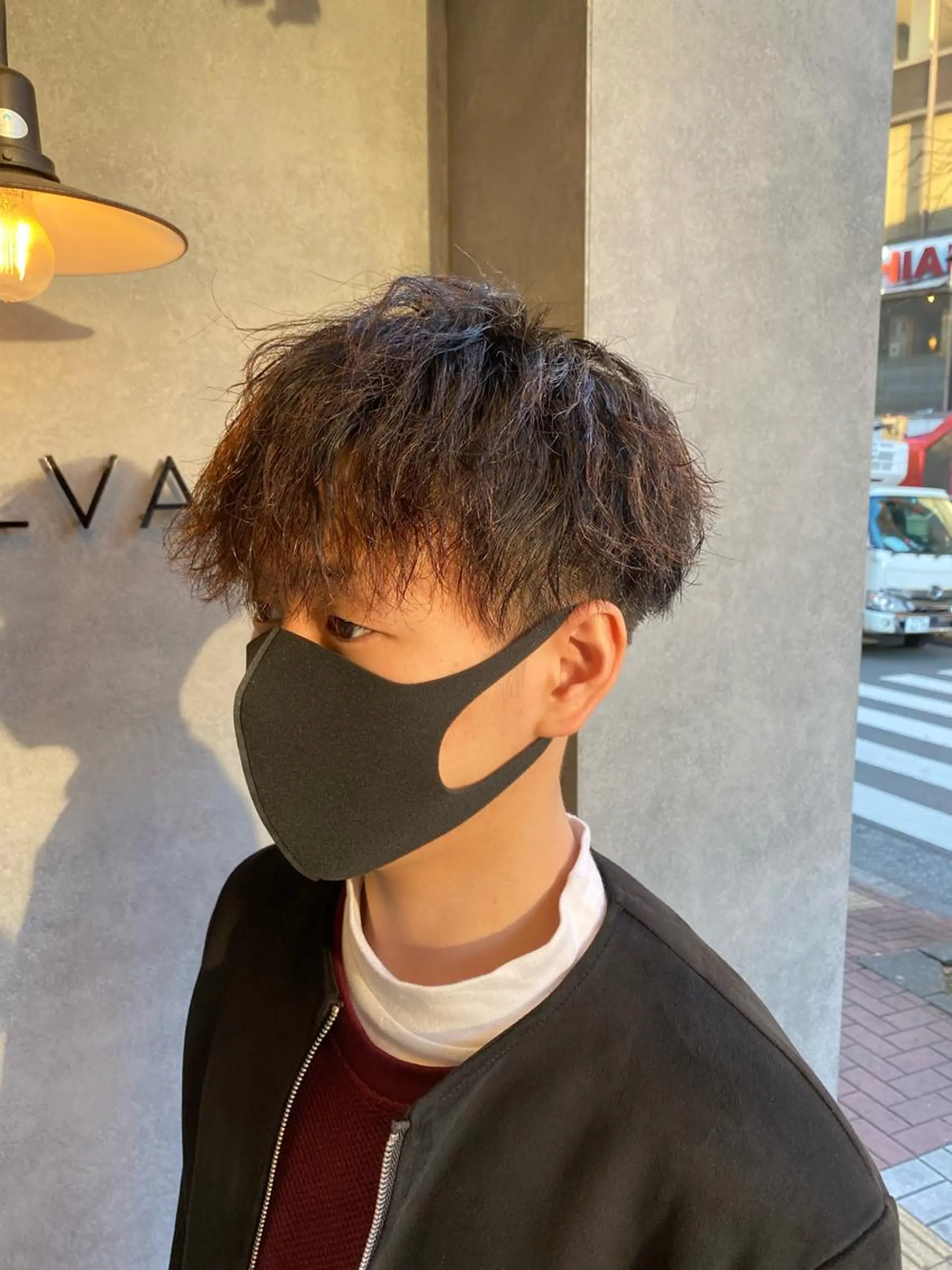 ショート パーマ メンズ newi saLyu 今井海斗のヘアスタイル
