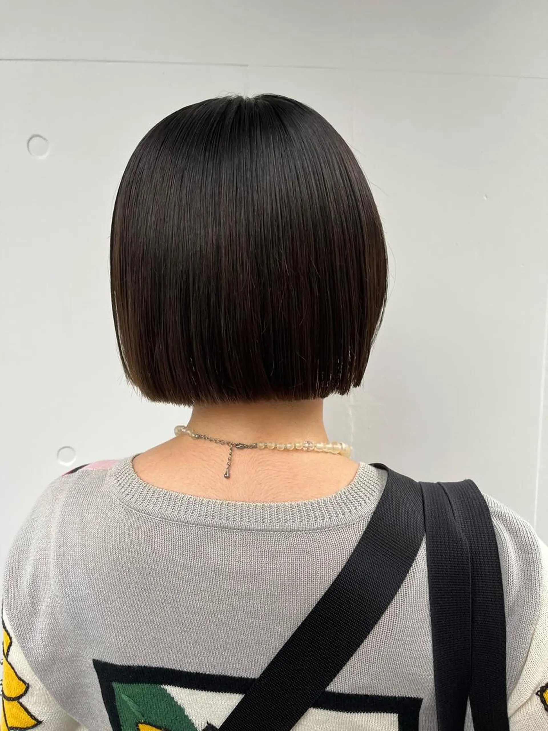 ショート ボブ ハイライト 髪質改善 韓国風ヘア トリートメント カット 藤澤 夏実/インナーカラーのヘアスタイル