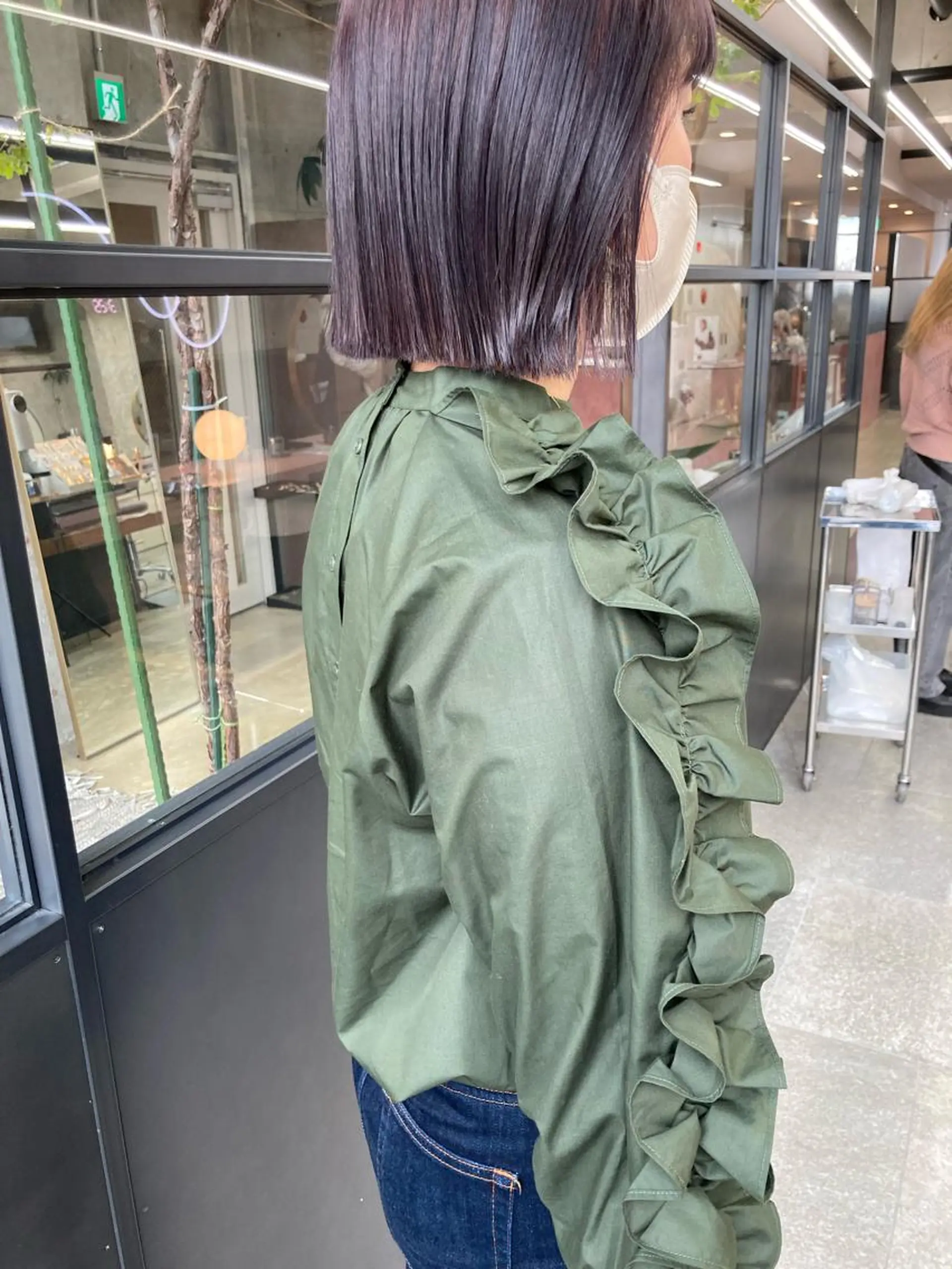 ミディアム カラー ベージュカラー ラベンダーカラー ラベンダーベージュ カット ヘアカラー トリートメント 小木曽智美 /ボブ/ショートのヘアスタイル