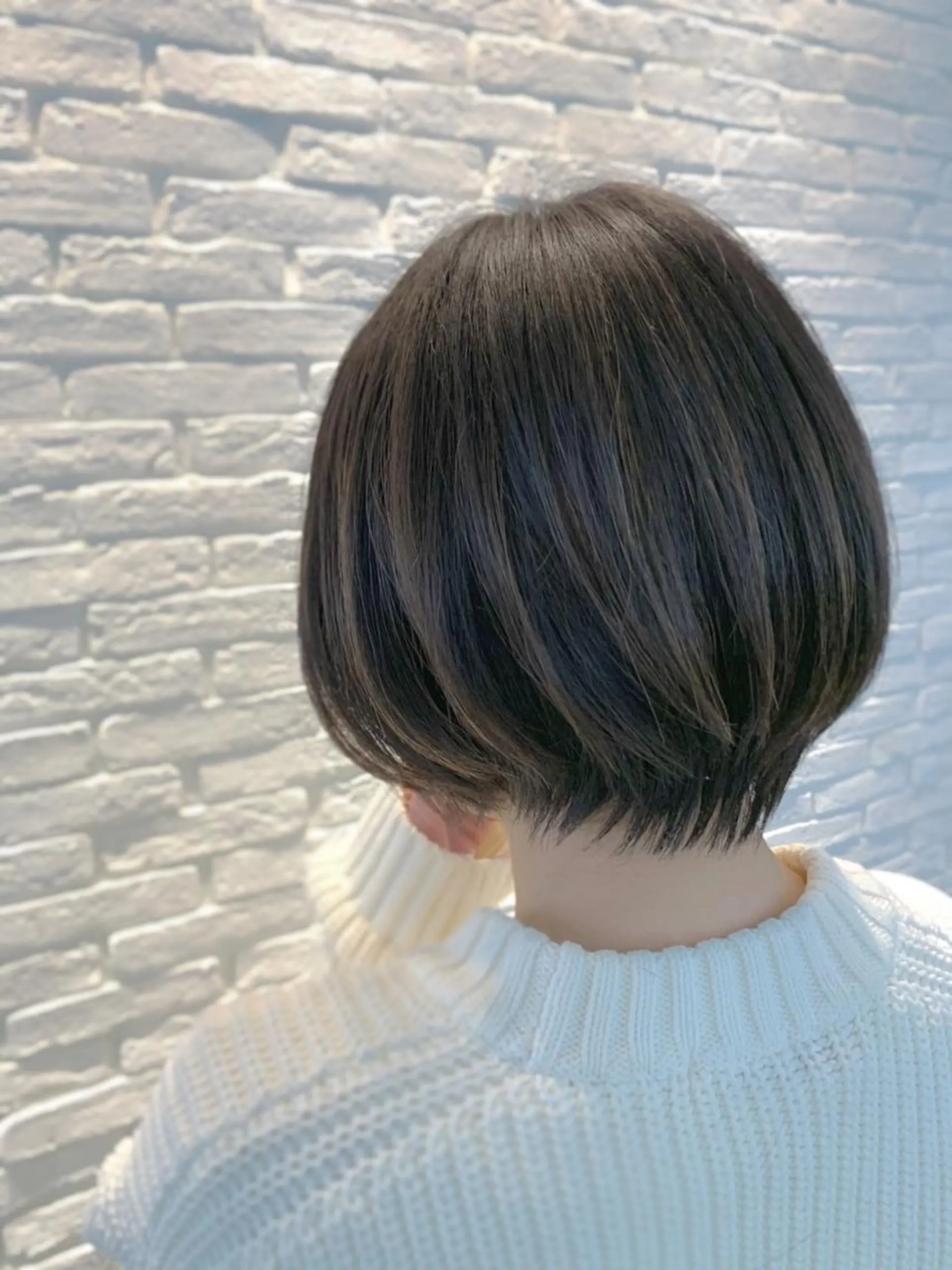 ショート 丸みショート ハイライト ショートヘア Pēji所属・松村 総のヘアスタイル