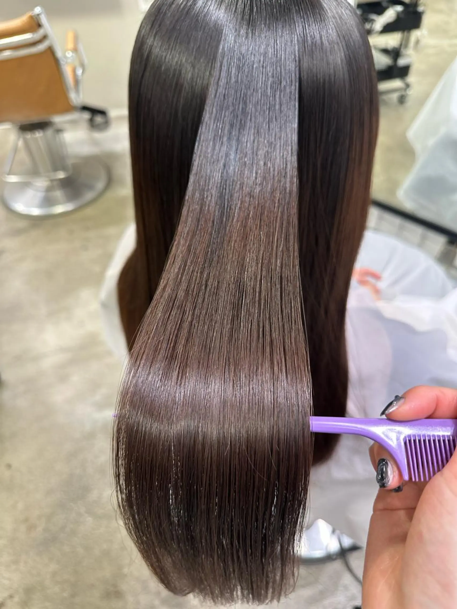 ロング パーマ 髪質改善 縮毛矯正 縮毛矯正/ネイル 🌻ひまわり🌻のヘアスタイル