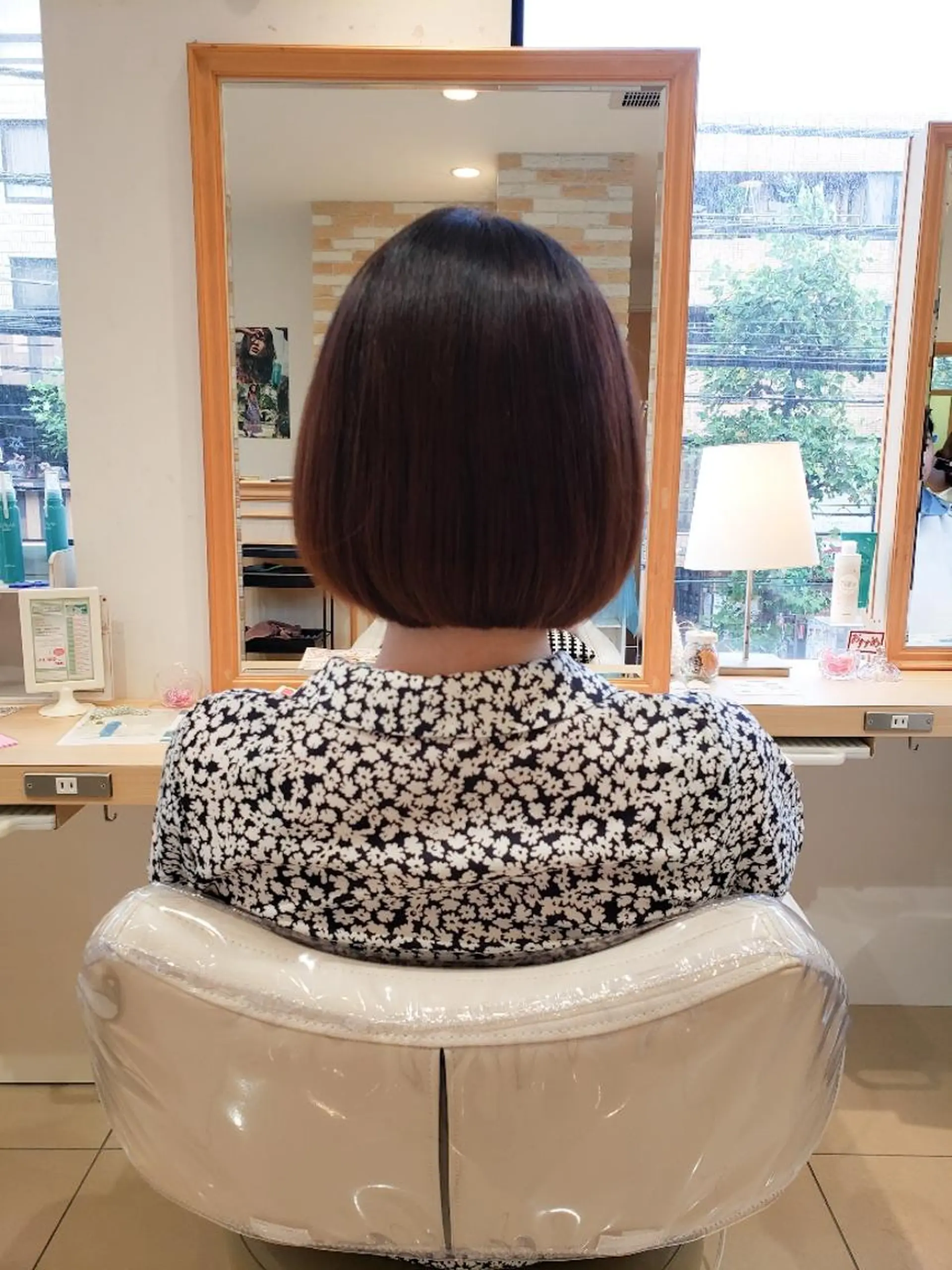 ミディアム パーマ 縮毛矯正 トリートメント 美髪⭐︎髪質改善 井上 康司のヘアスタイル