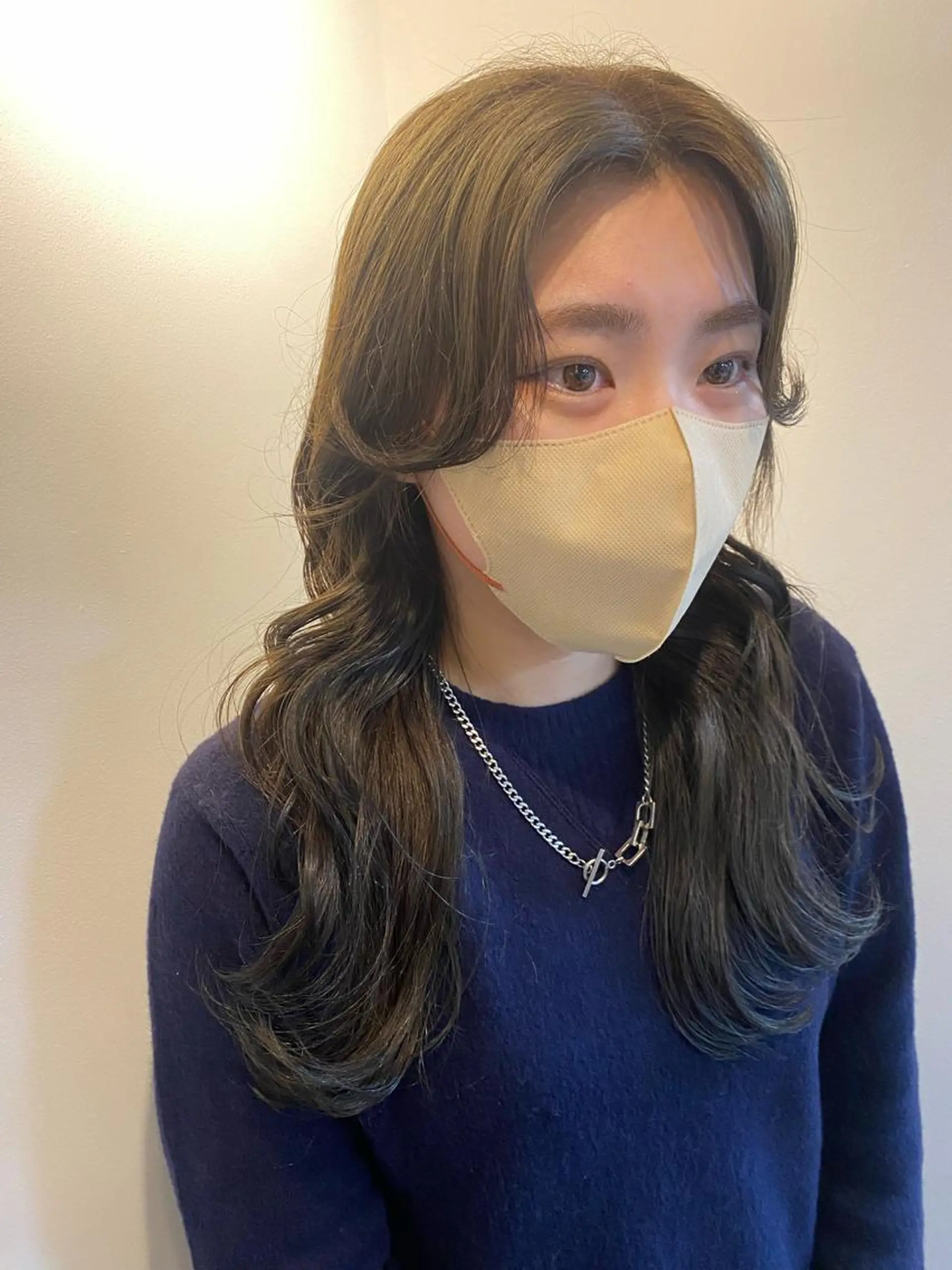 ロング ヨシンモリ 韓国風ヘア レイヤーカット カット パーマ 波巻きスパイラル/ メンズパーマ/ゆうひのヘアスタイル