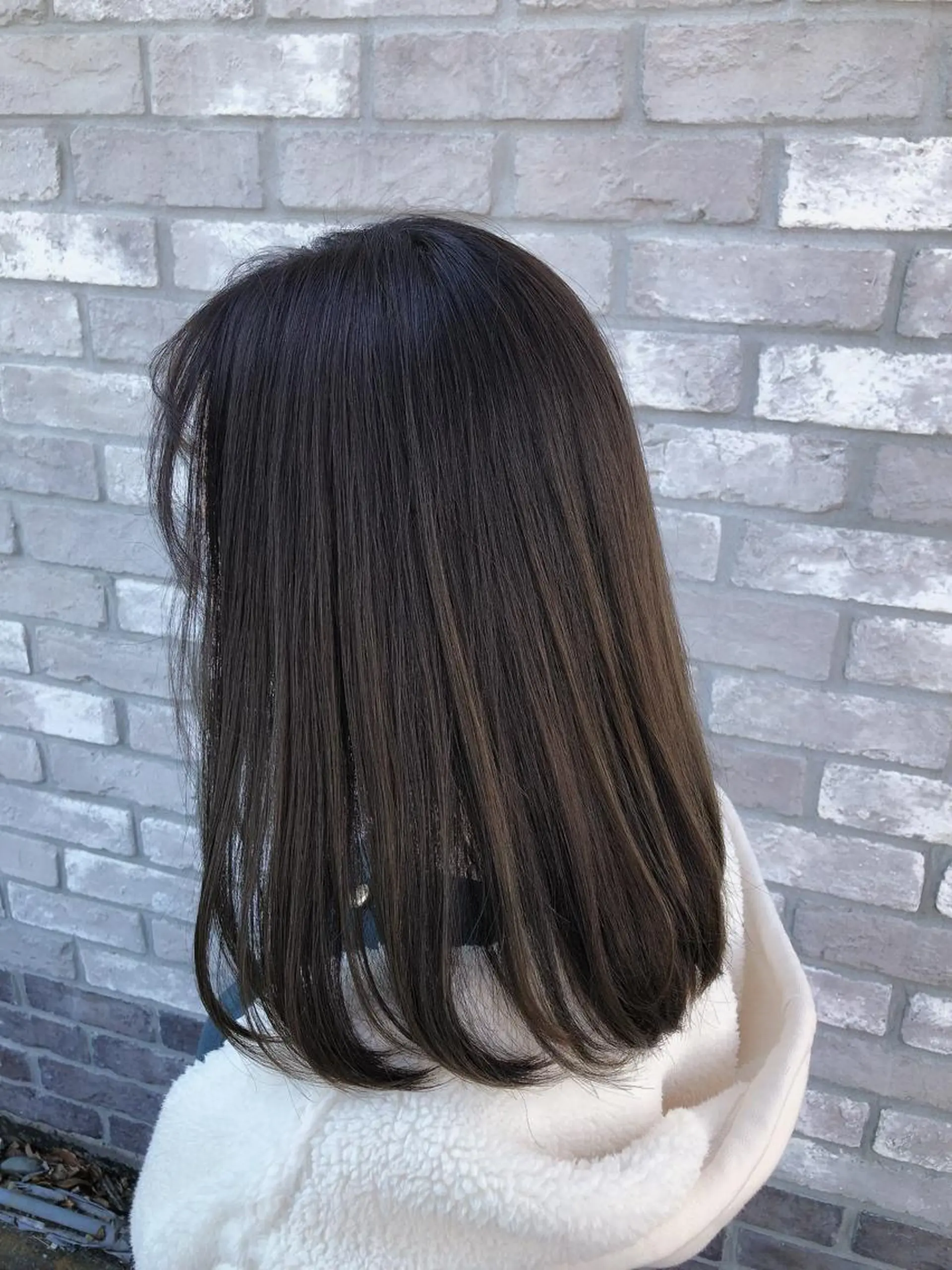 セミロング カット 縮毛矯正 トリートメント 我妻修三 /エレノア船橋店のヘアスタイル