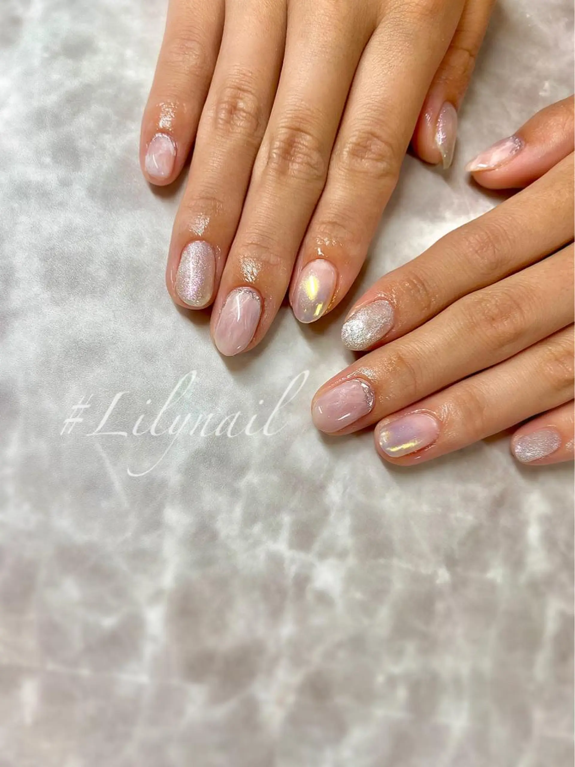 ネイル シンプルネイル ハンドネイル #Lilynail ﾊﾙｶのネイルデザイン