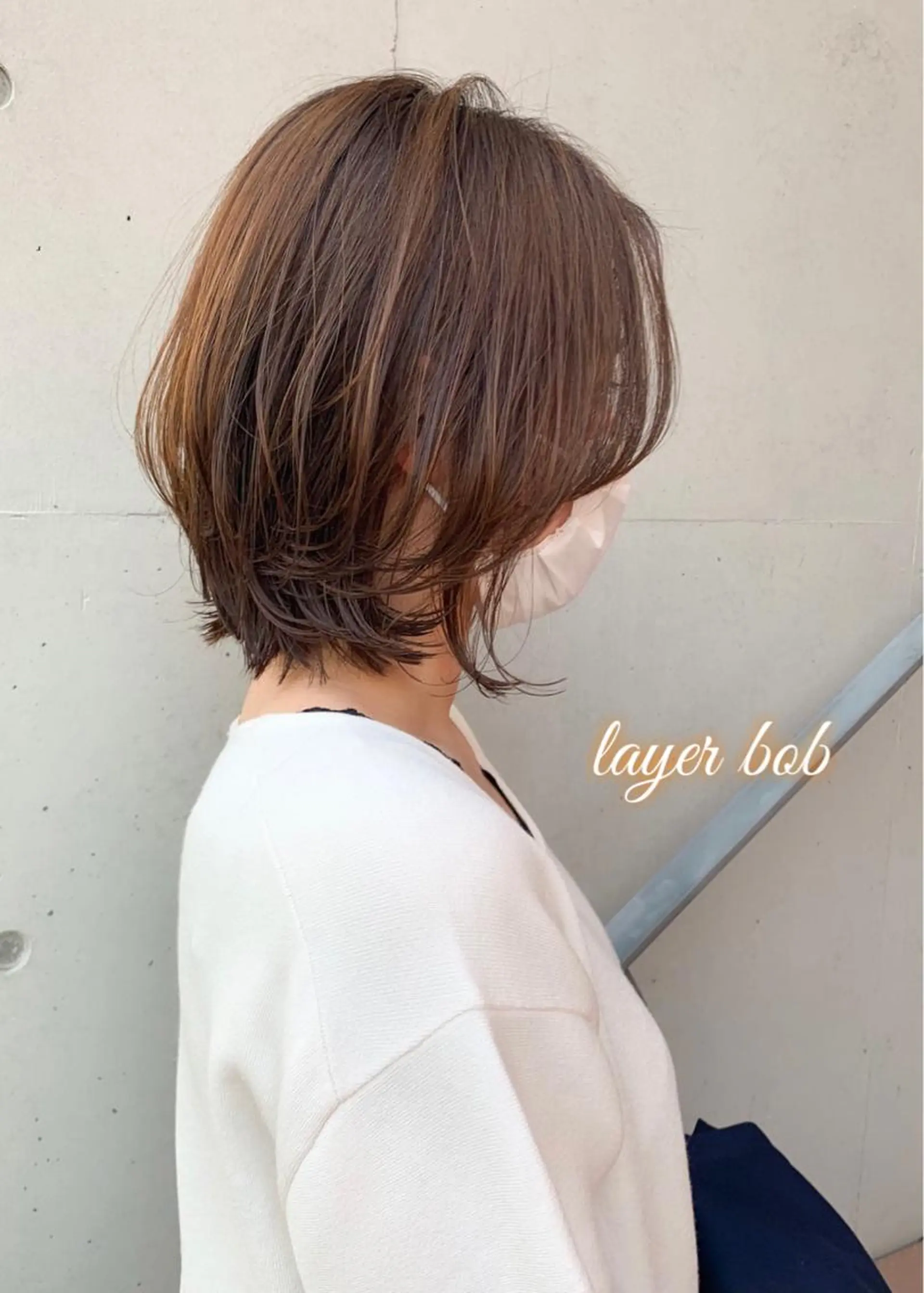 ショート ボブレイヤー ボブ レイヤーカット カット トリートメント 森本 裕太 / ボブのヘアスタイル