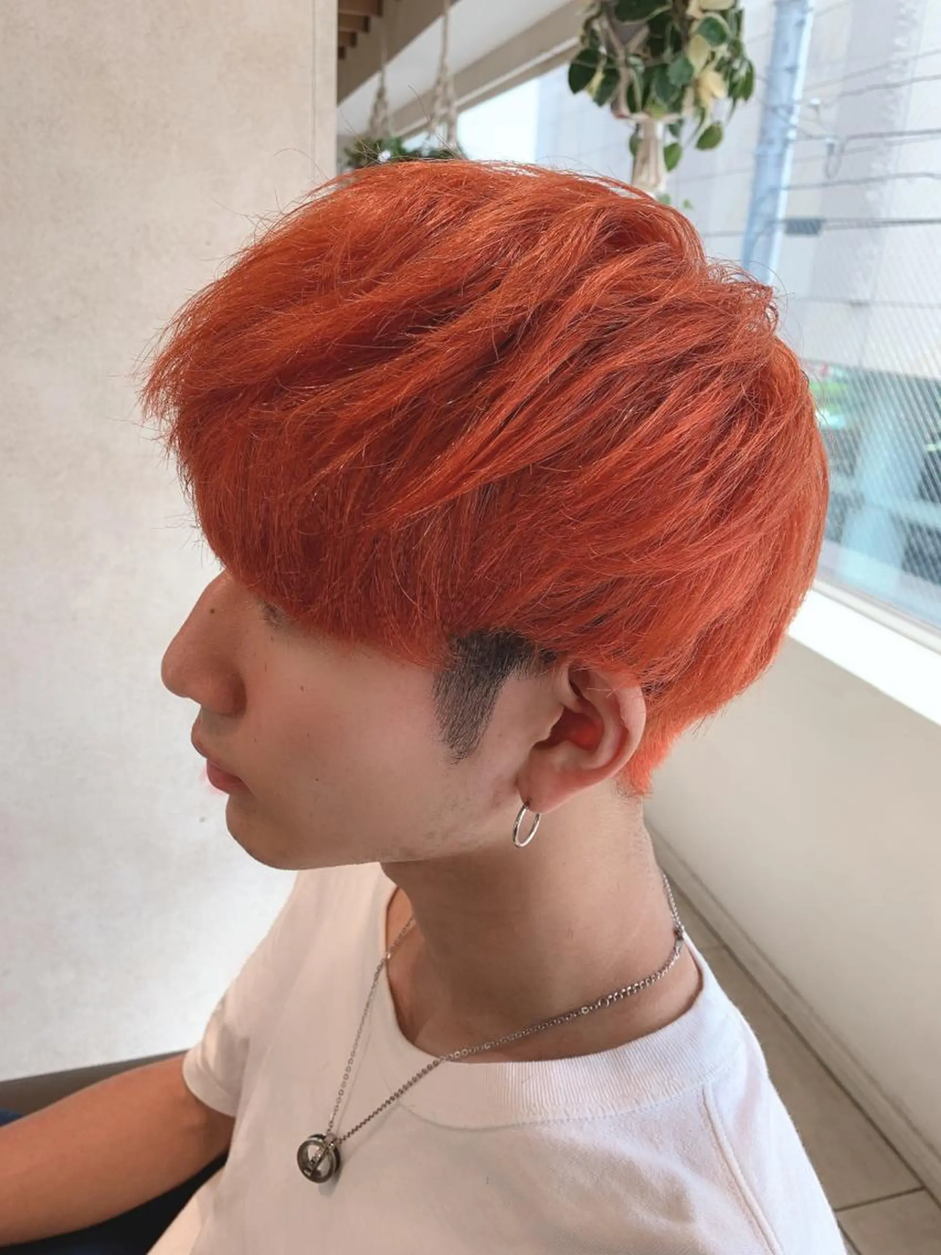 カラー メンズ 🌿earth亀有店 【緑髪のノブ】🌿のヘアスタイル