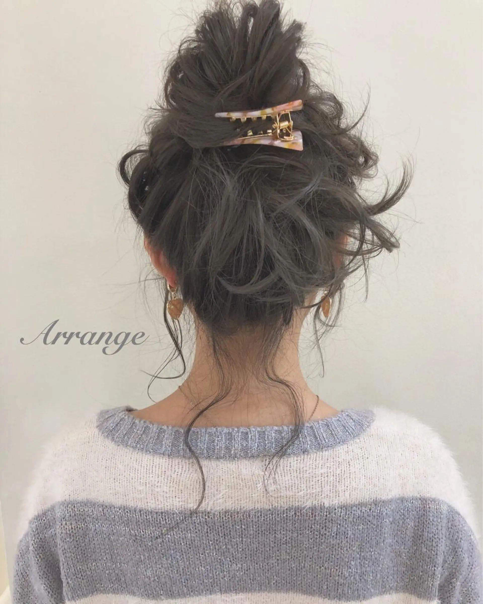 セミロング ヘアアレンジ お団子ヘア Tukka所属・柳澤 興輝のヘアスタイル