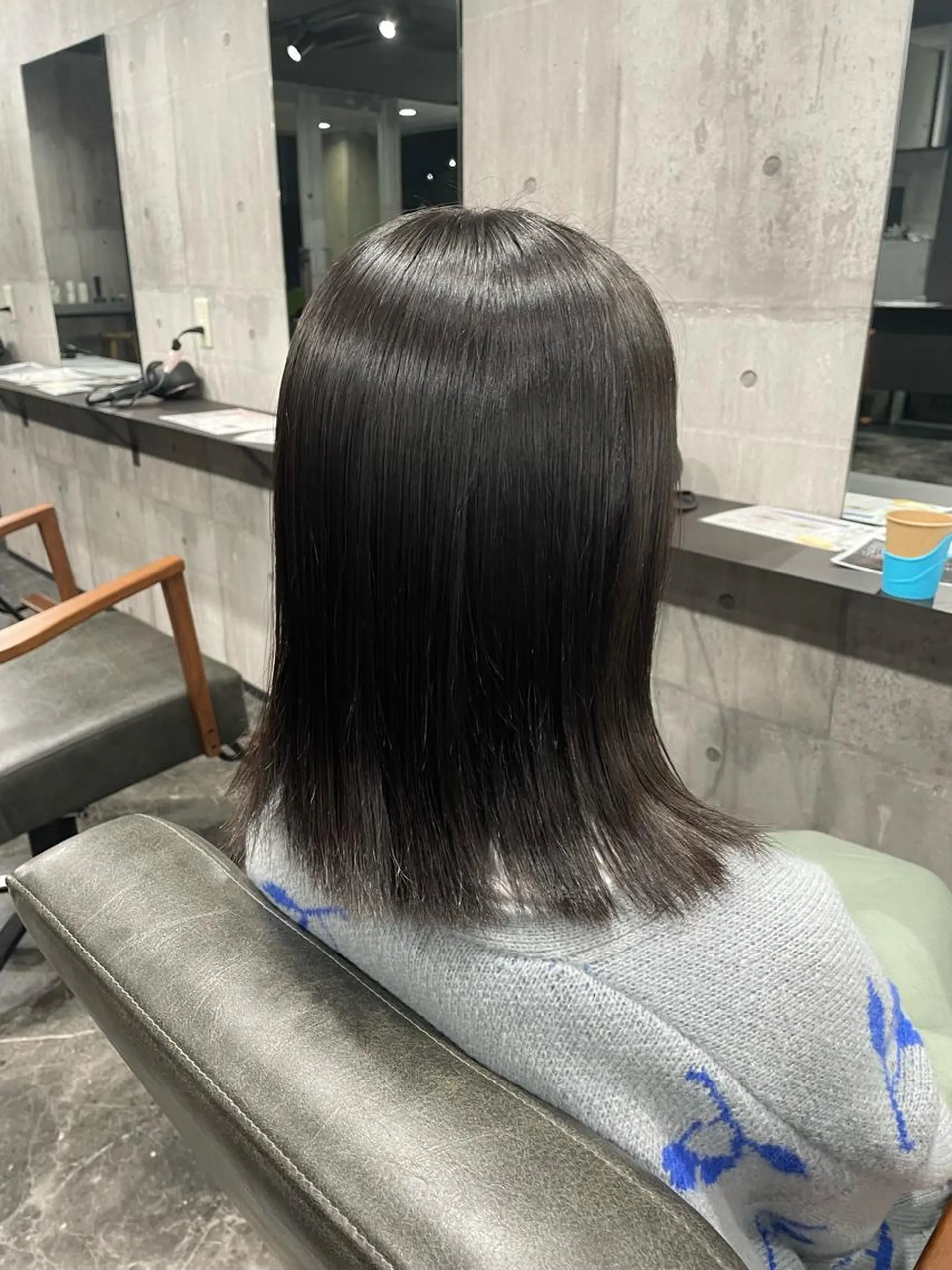 セミロング 髪質改善 カット 縮毛矯正 トリートメント 👾TAMURA MAAYA👾のヘアスタイル