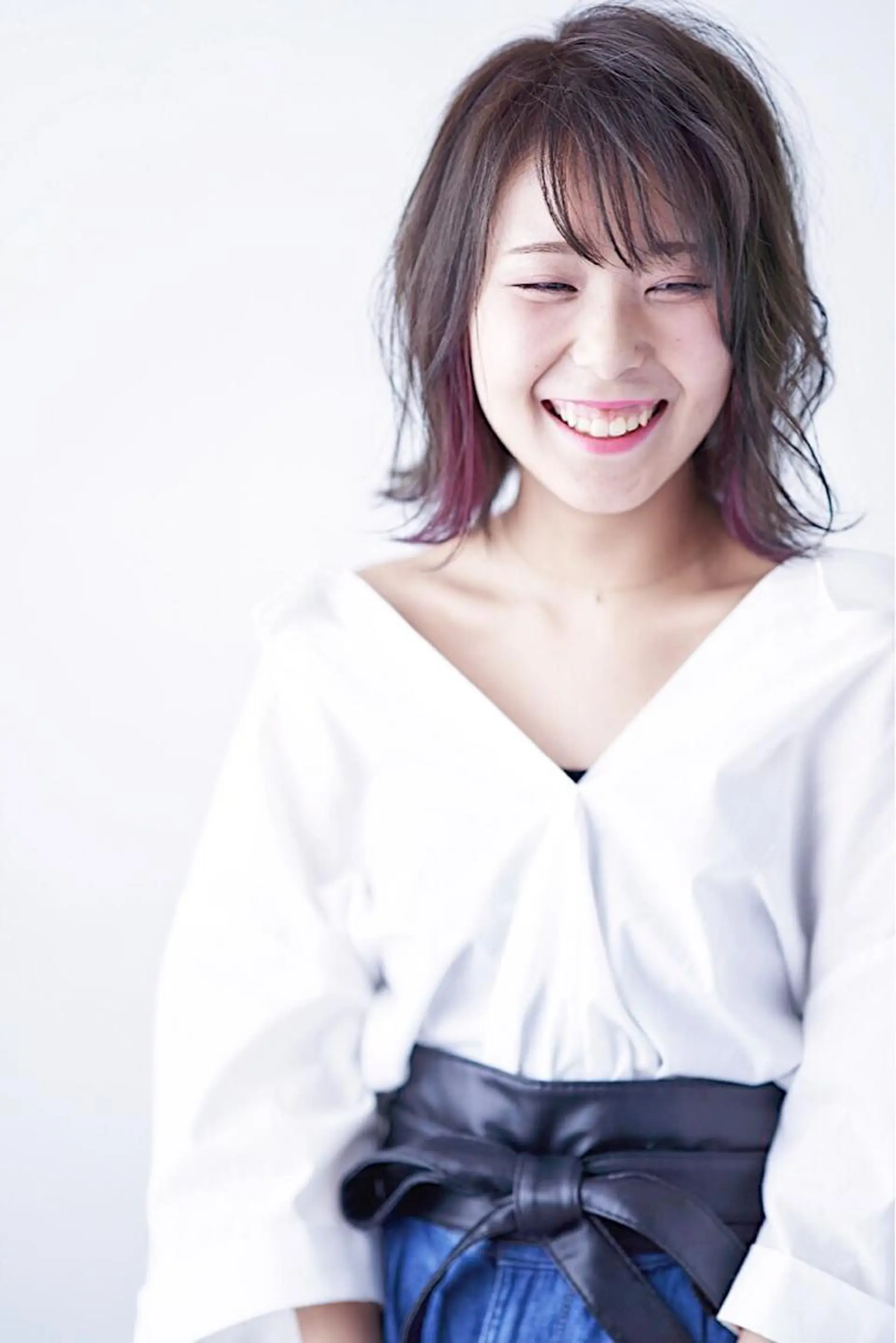 ミディアム カラー パーマ 年間1500人担当 代表 南一路のヘアスタイル