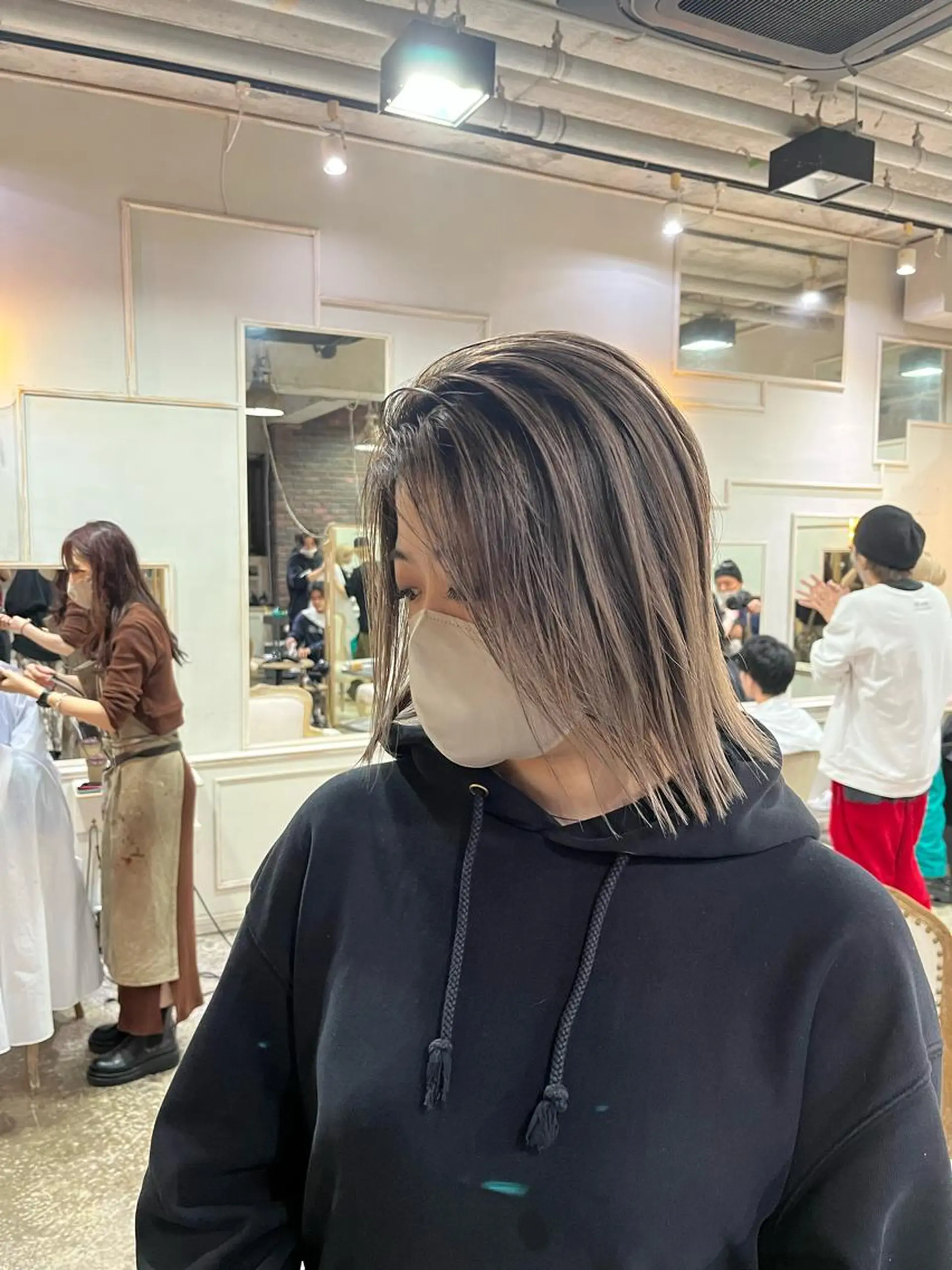 ショート カラー バレイヤージュ ベージュカラー ホワイトベージュ レイヤーカット カット ヘアカラー トリートメント DX所属・✨メンズスタイル✨ Daiのヘアスタイル