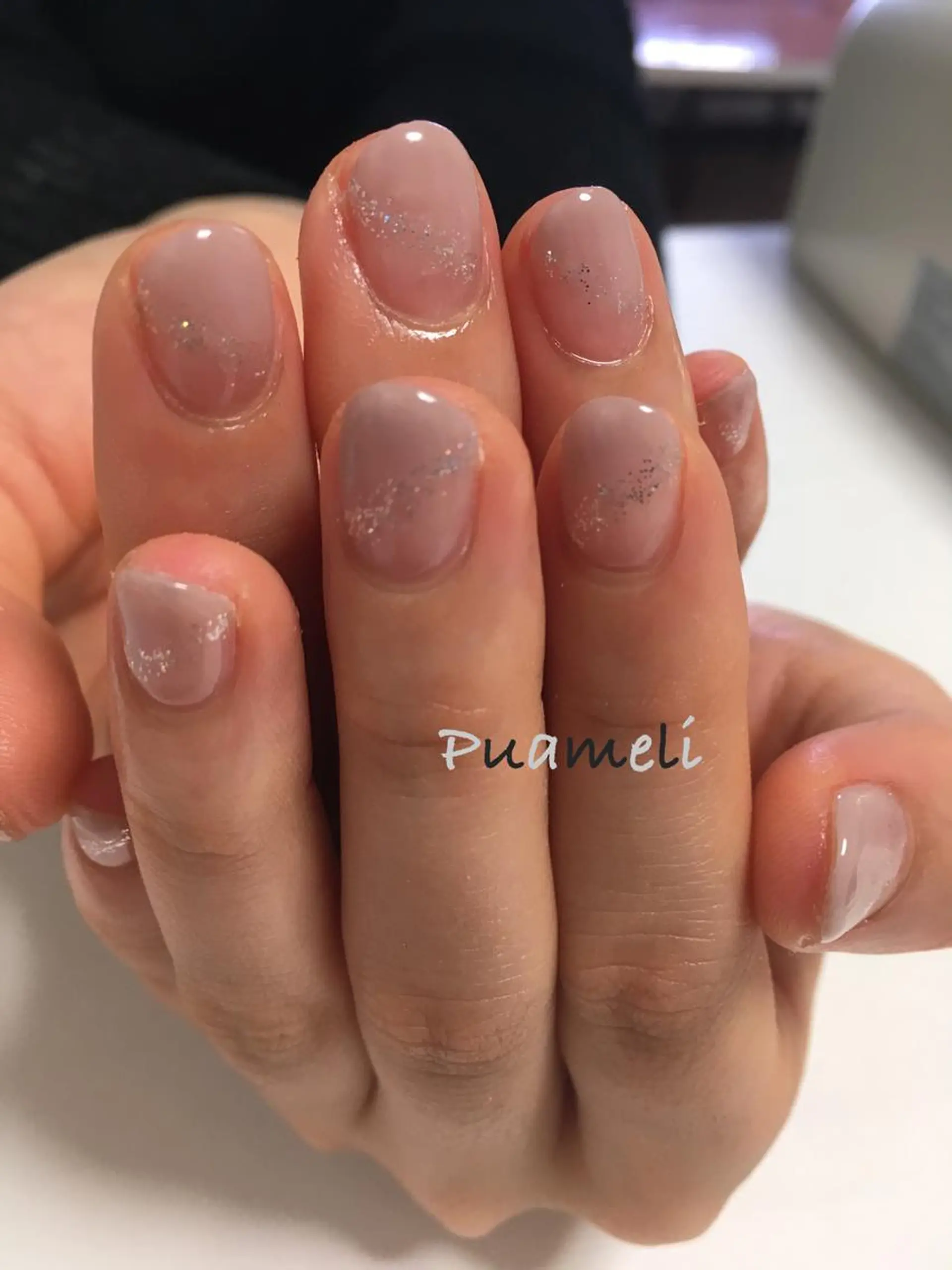 ネイル ラメ(グリッター) ハンドネイル Puameli プアメリのネイルデザイン
