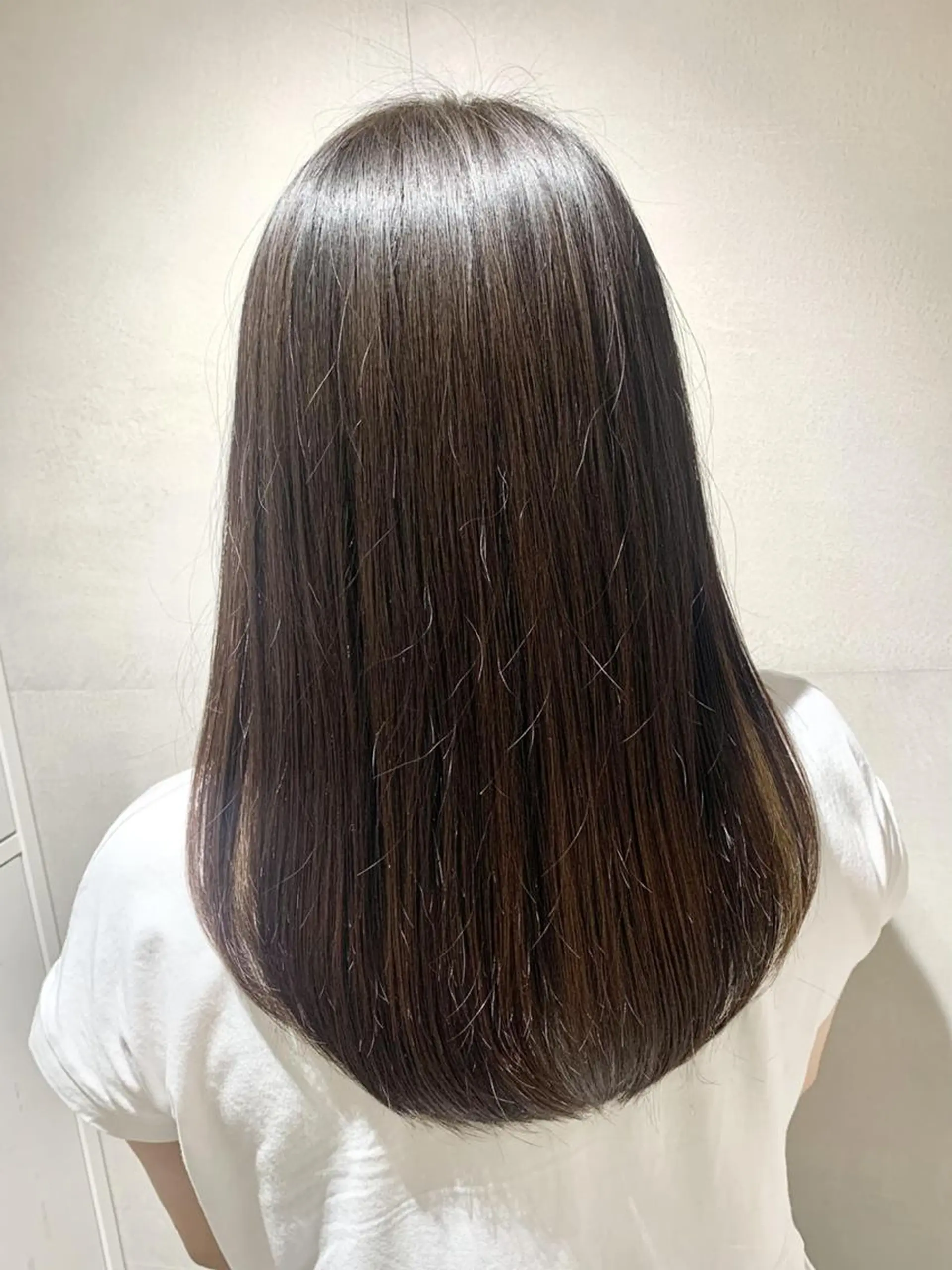 カラー セミロング 髪質改善 縮毛矯正 arts茅ヶ崎 エリアNO1髪質改善のヘアスタイル