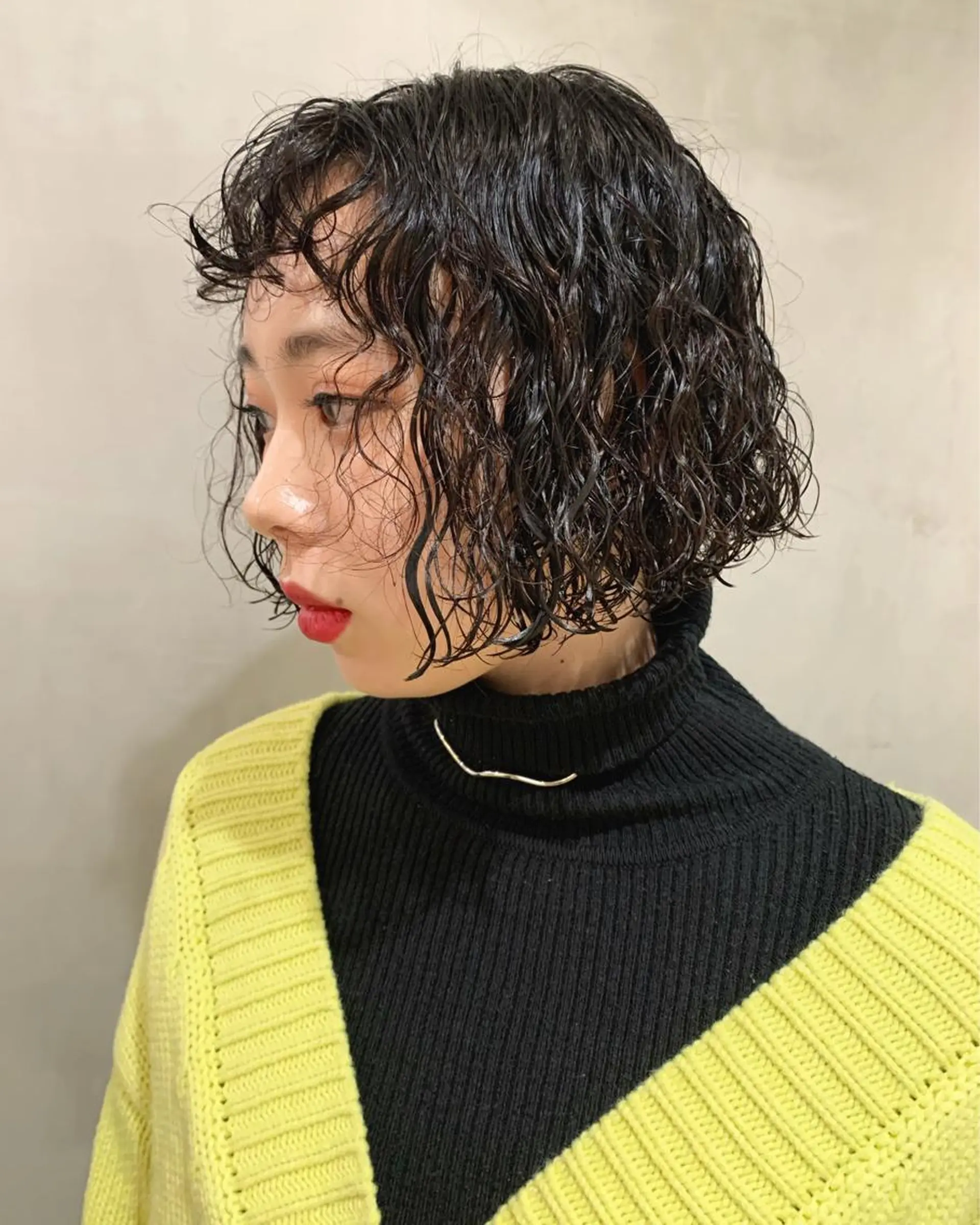 ショート パーマ 優 作のヘアスタイル