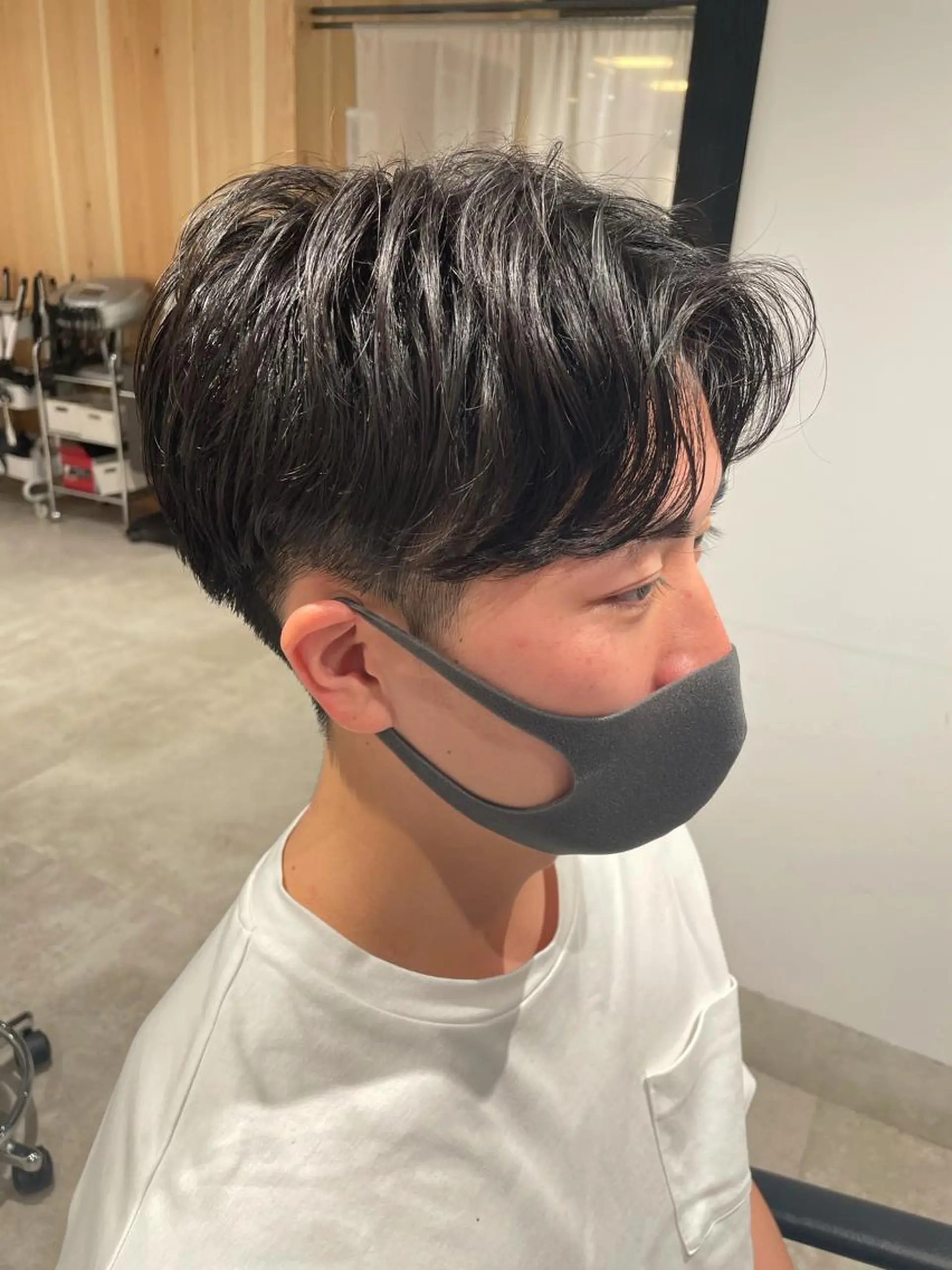 ショート カラー パーマ ヘアアレンジ メンズ パーソナルカラー合わ せたカラー🤍なつみのヘアスタイル