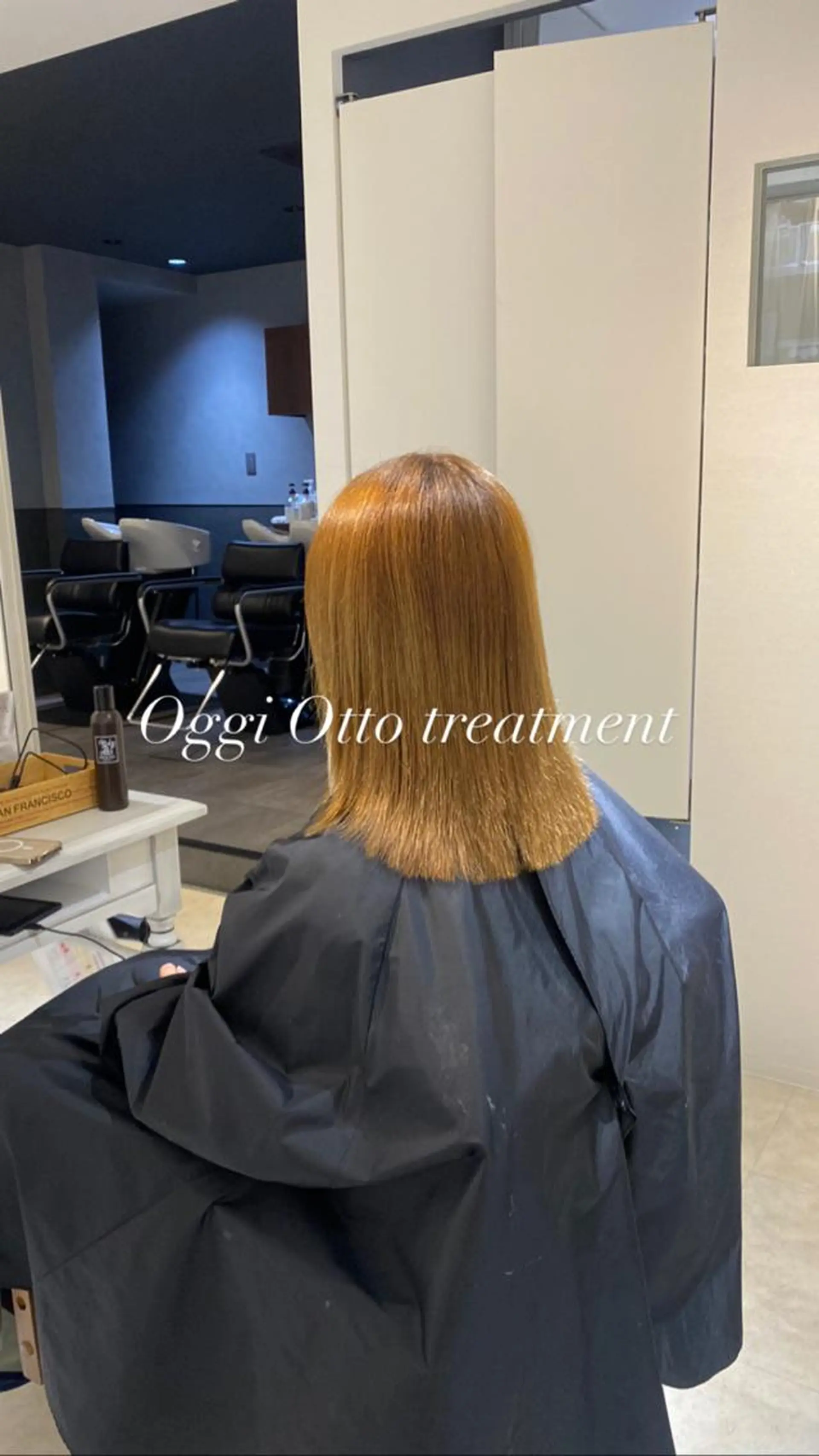 セミロング 髪質改善 トリートメント トリートメント 縮毛矯正とブリーチ /杉村凜汰郎のヘアスタイル